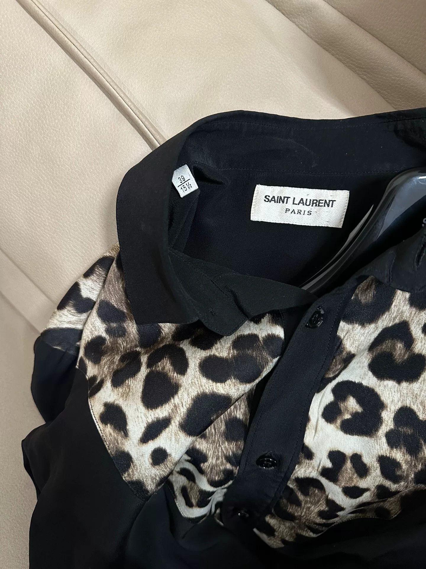 Saint Laurent Paris Saint Laurent Leopard Print Shirt Size US M / EU 48-50 / 2 - 4 Thumbnail