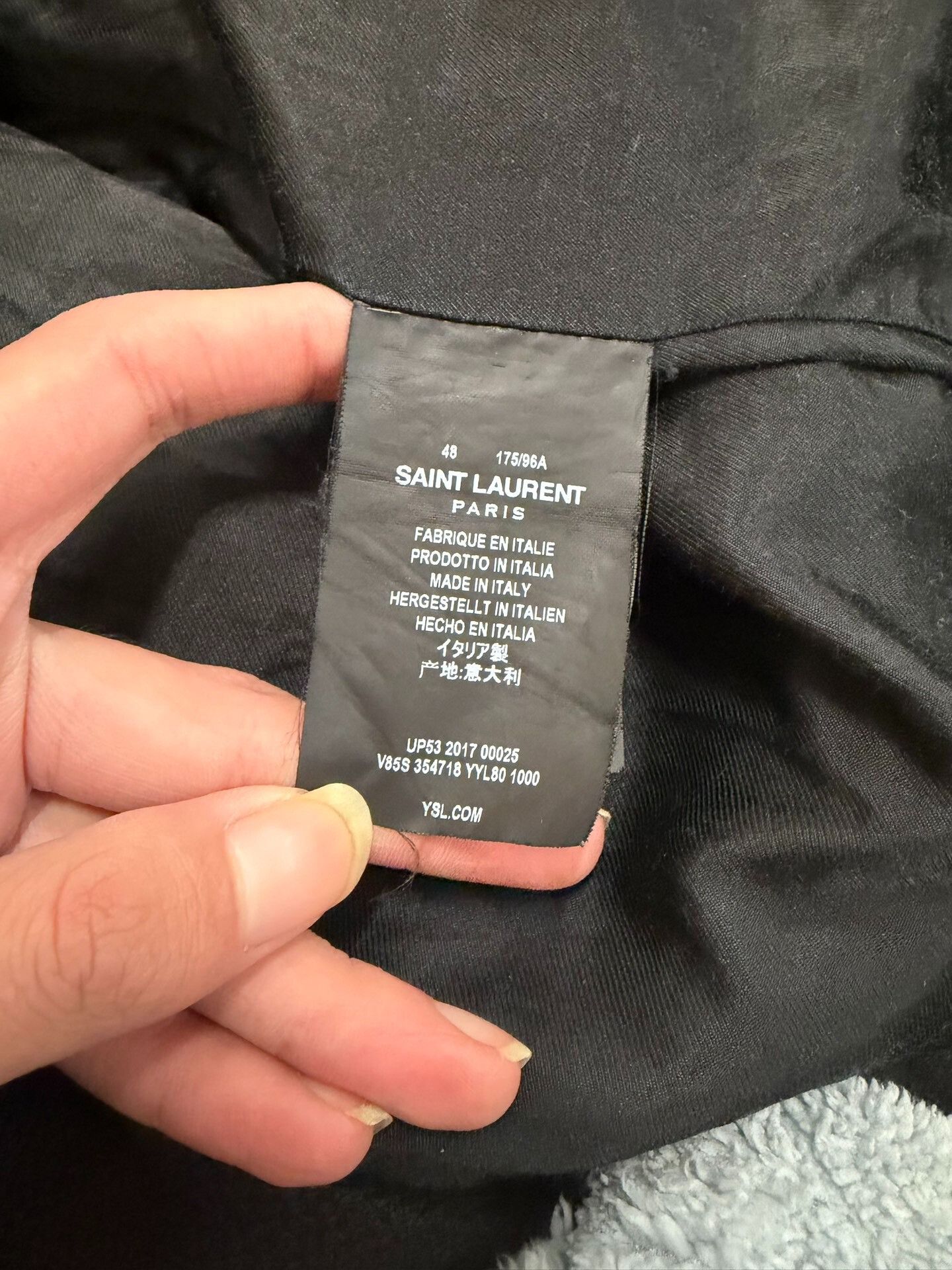 Saint Laurent Paris Saint Laurent 2017FW Black and White Bomber Jacket Size US M / EU 48-50 / 2 - 4 Thumbnail