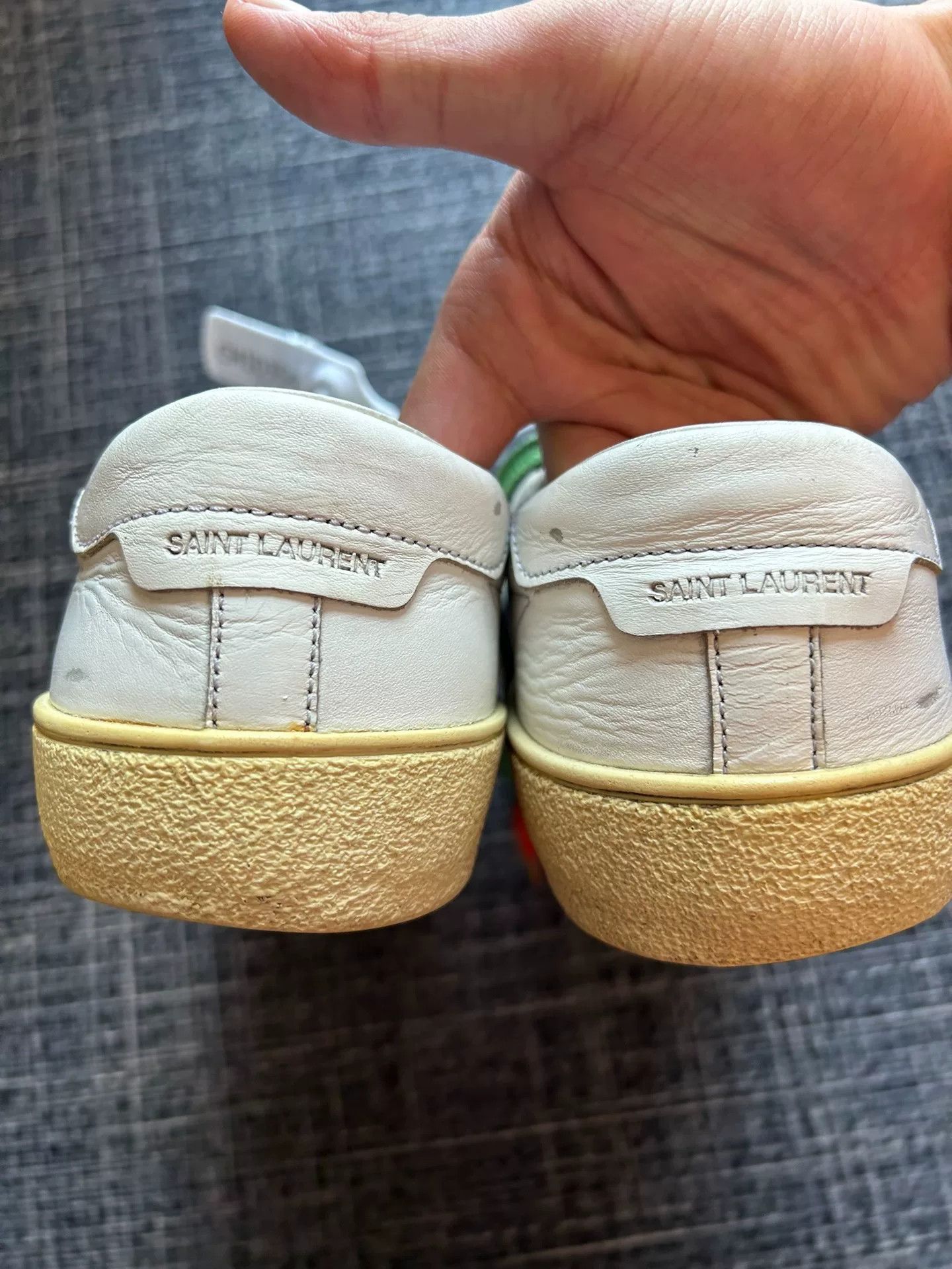 Saint Laurent Paris Saint Laurent Rainbow Studded Sneakers Size US 9.5 / EU 42-43 - 7 Thumbnail