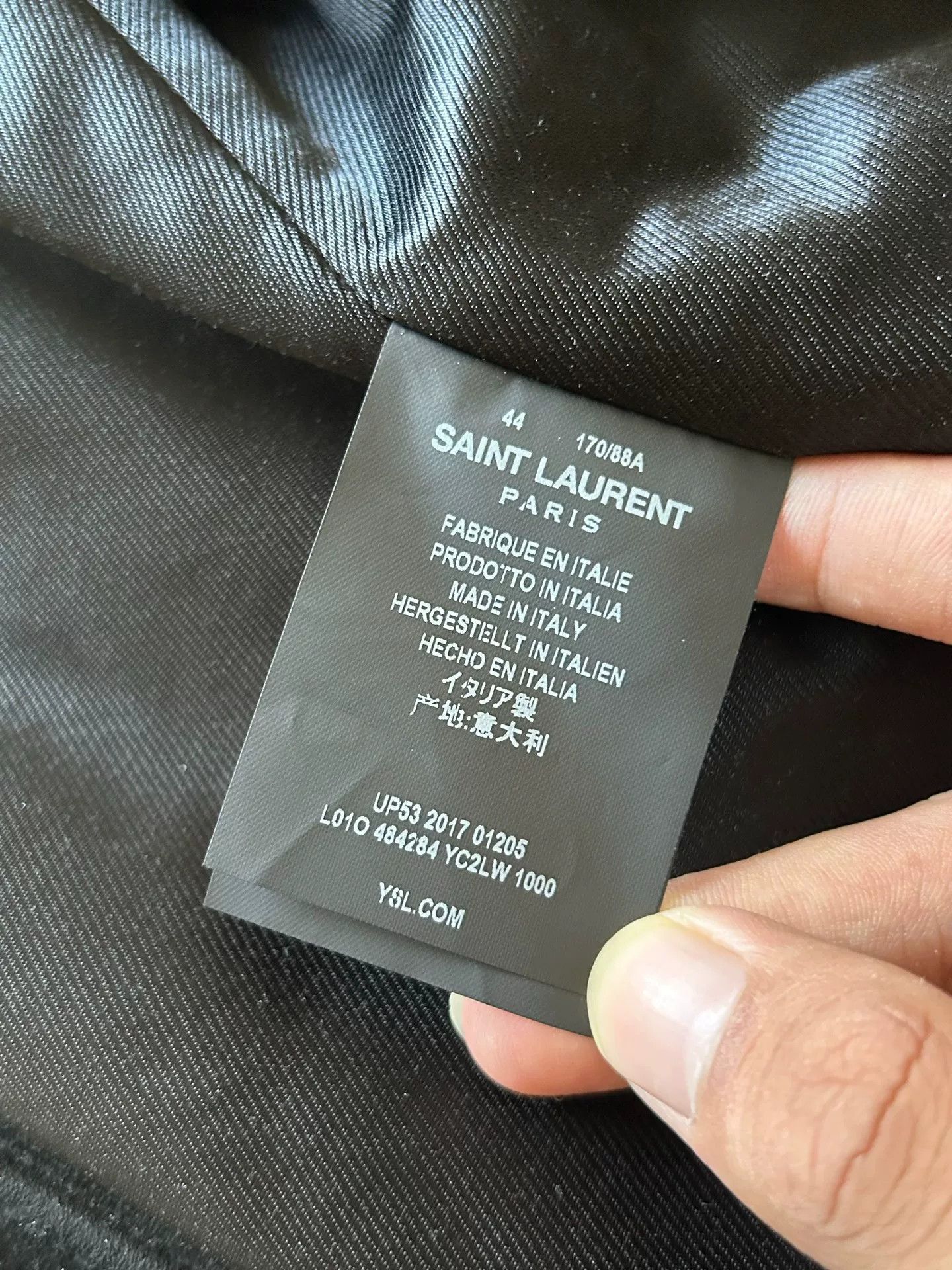 Saint Laurent Paris Saint Laurent Black Suede Leather Biker Jacket Size US S / EU 44-46 / 1 - 3 Thumbnail