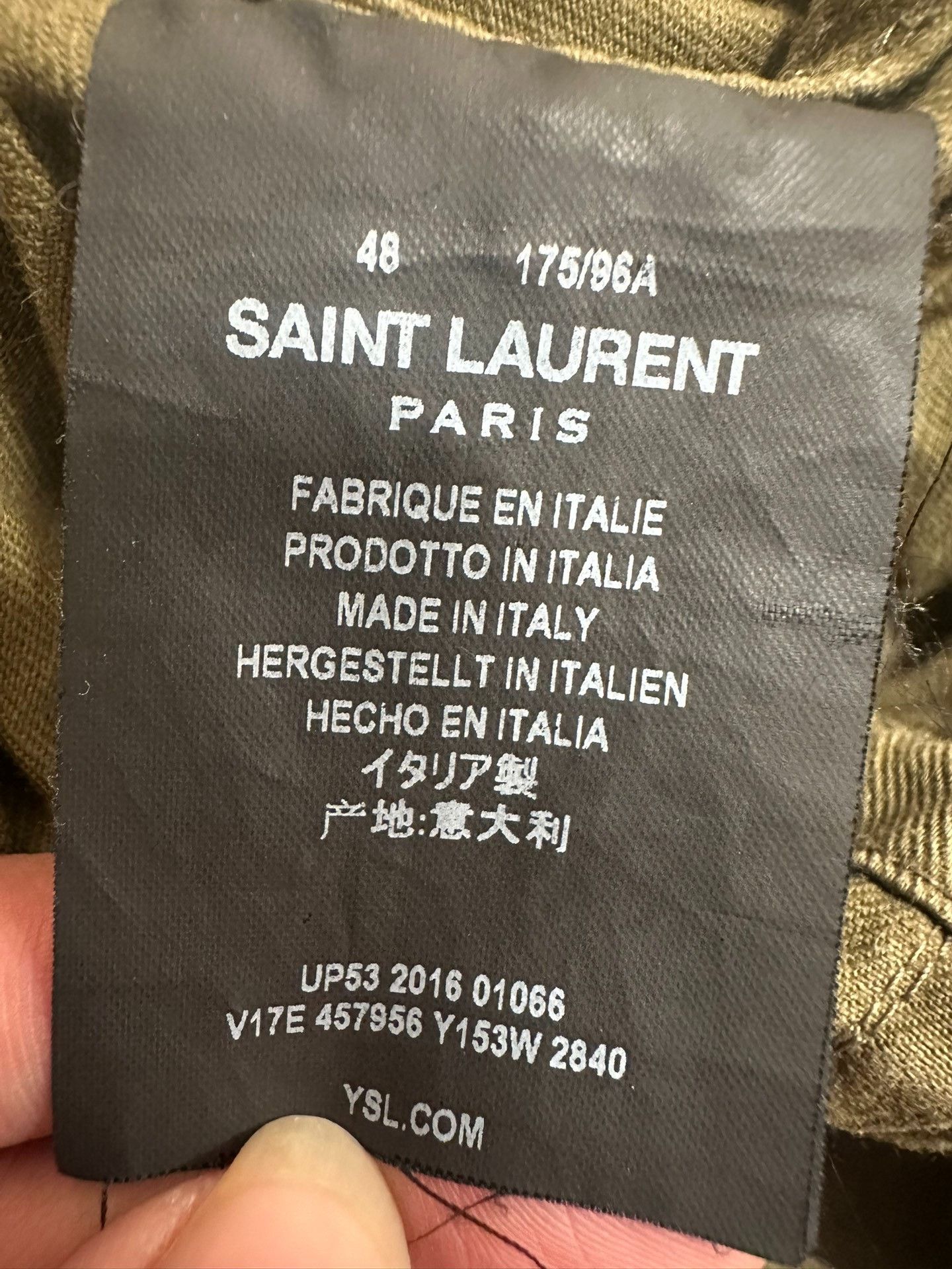 Saint Laurent Paris Saint Laurent Shark Utility Jacket Green Size US M / EU 48-50 / 2 - 4 Thumbnail