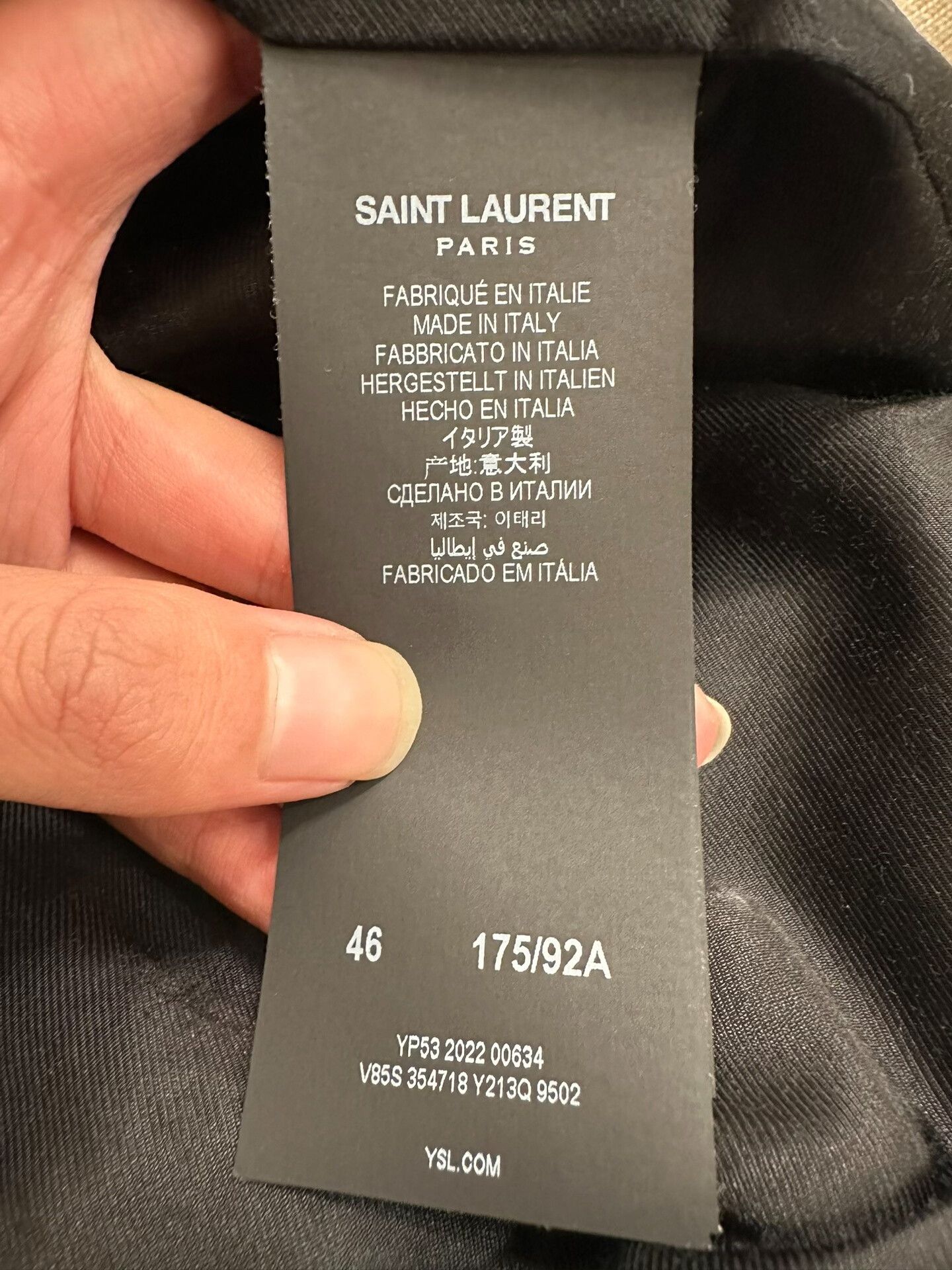 Anthony Vaccarello Saint Laurent Black and White Baseball Jacket Size US S / EU 44-46 / 1 - 4 Thumbnail