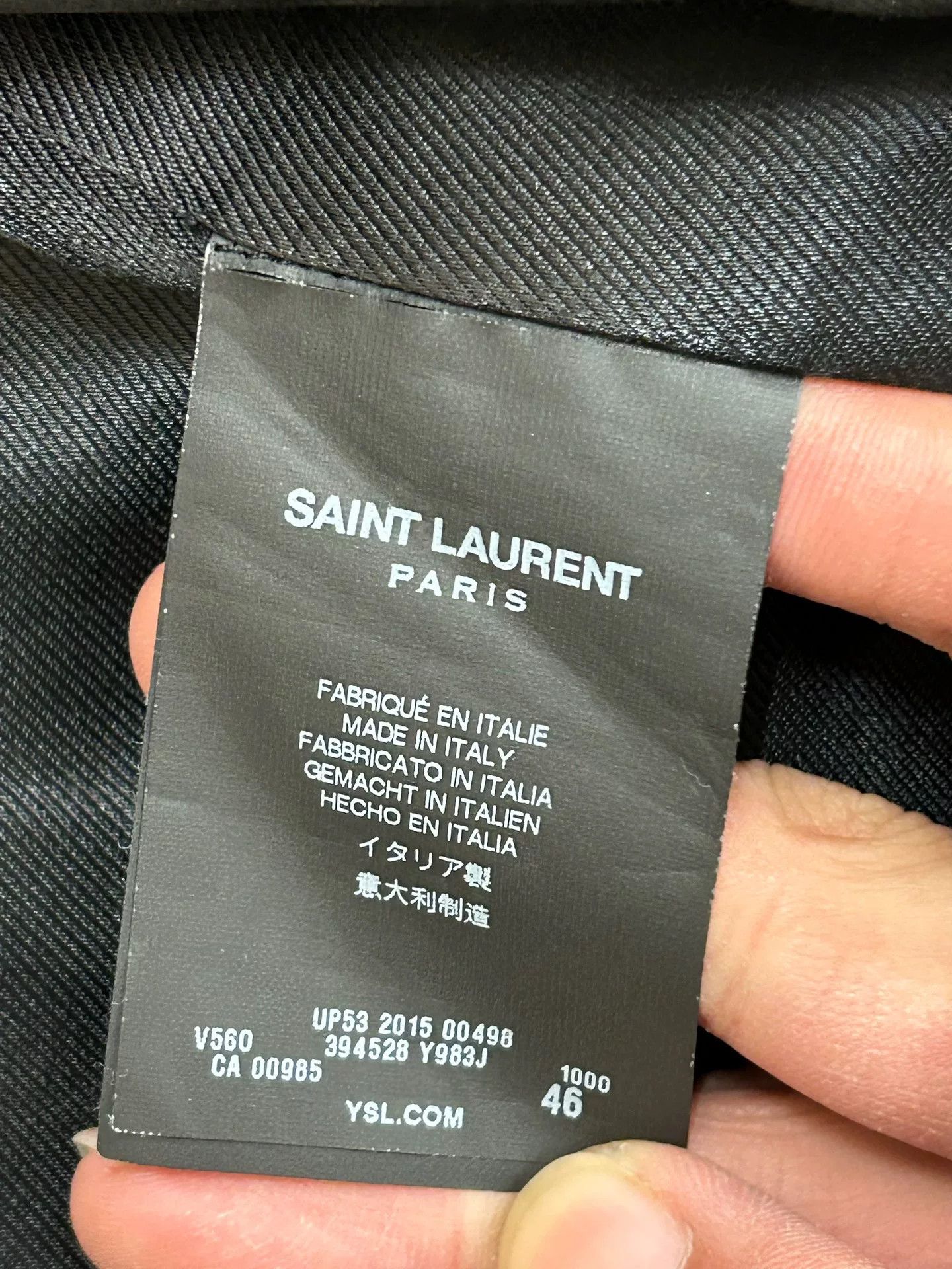 Saint Laurent Paris Saint Laurent Silver Chain Baseball Jacket Size US S / EU 44-46 / 1 - 3 Thumbnail
