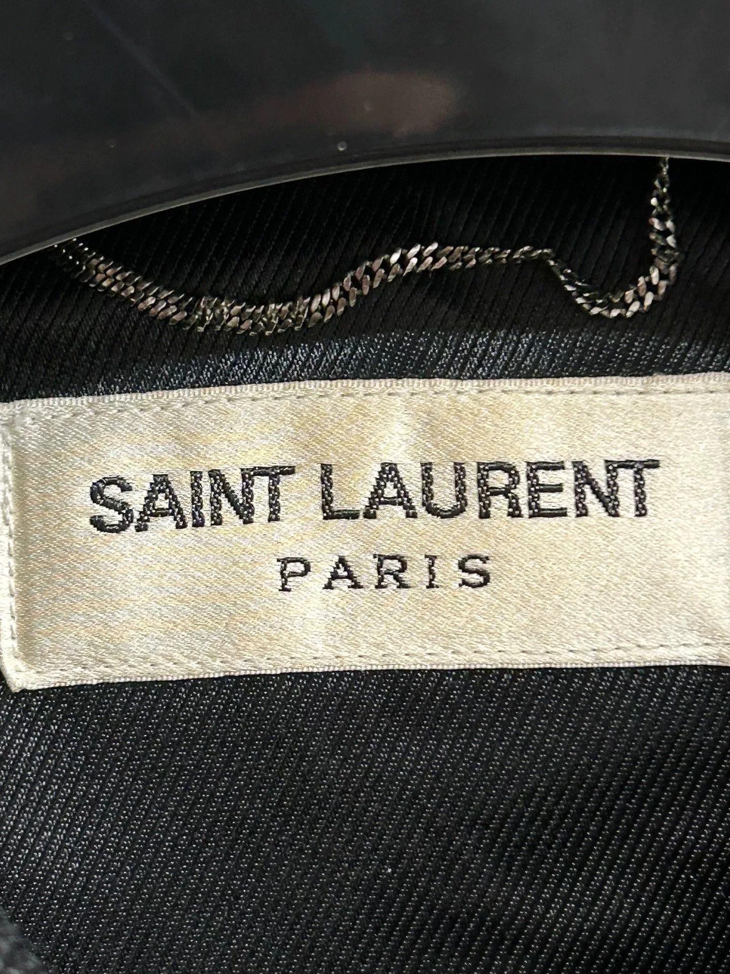 Saint Laurent Paris Saint Laurent Silver Chain Baseball Jacket Size US S / EU 44-46 / 1 - 2 Thumbnail