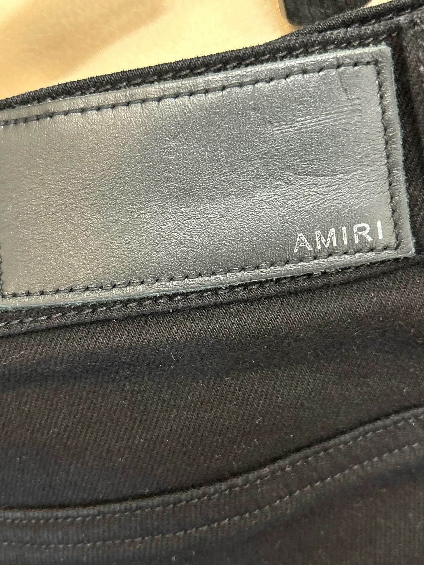 Amiri Amiri Distressed Black Denim Jeans Size US 33 - 3 Thumbnail
