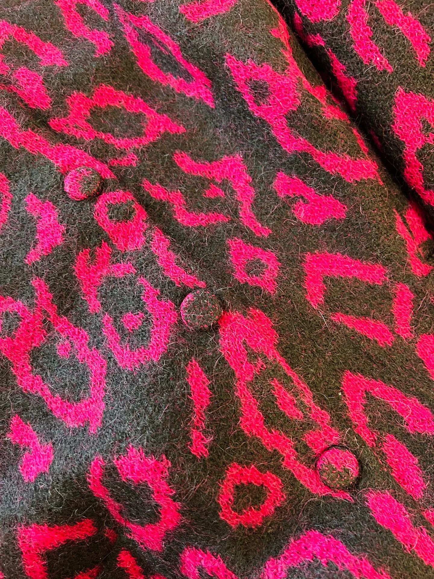 Saint Laurent Paris Saint Laurent Pink Mohair Blend Cardigan Size M / US 6-8 / IT 42-44 - 3 Thumbnail