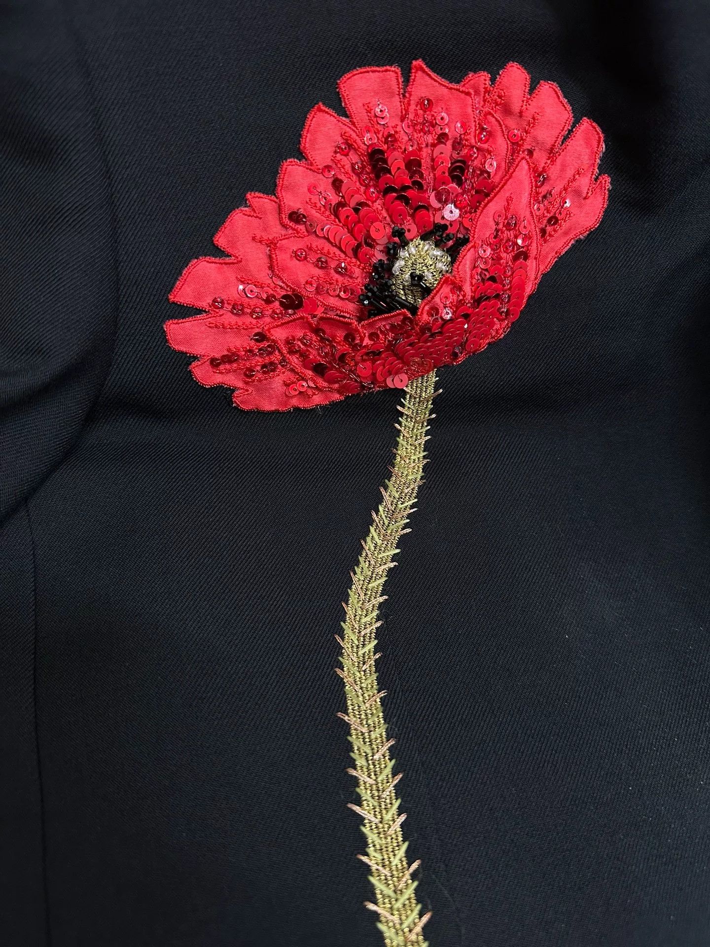 Saint Laurent Paris Saint Laurent Floral Embellished Blazer Size US XS / EU 42 / 0 - 4 Thumbnail