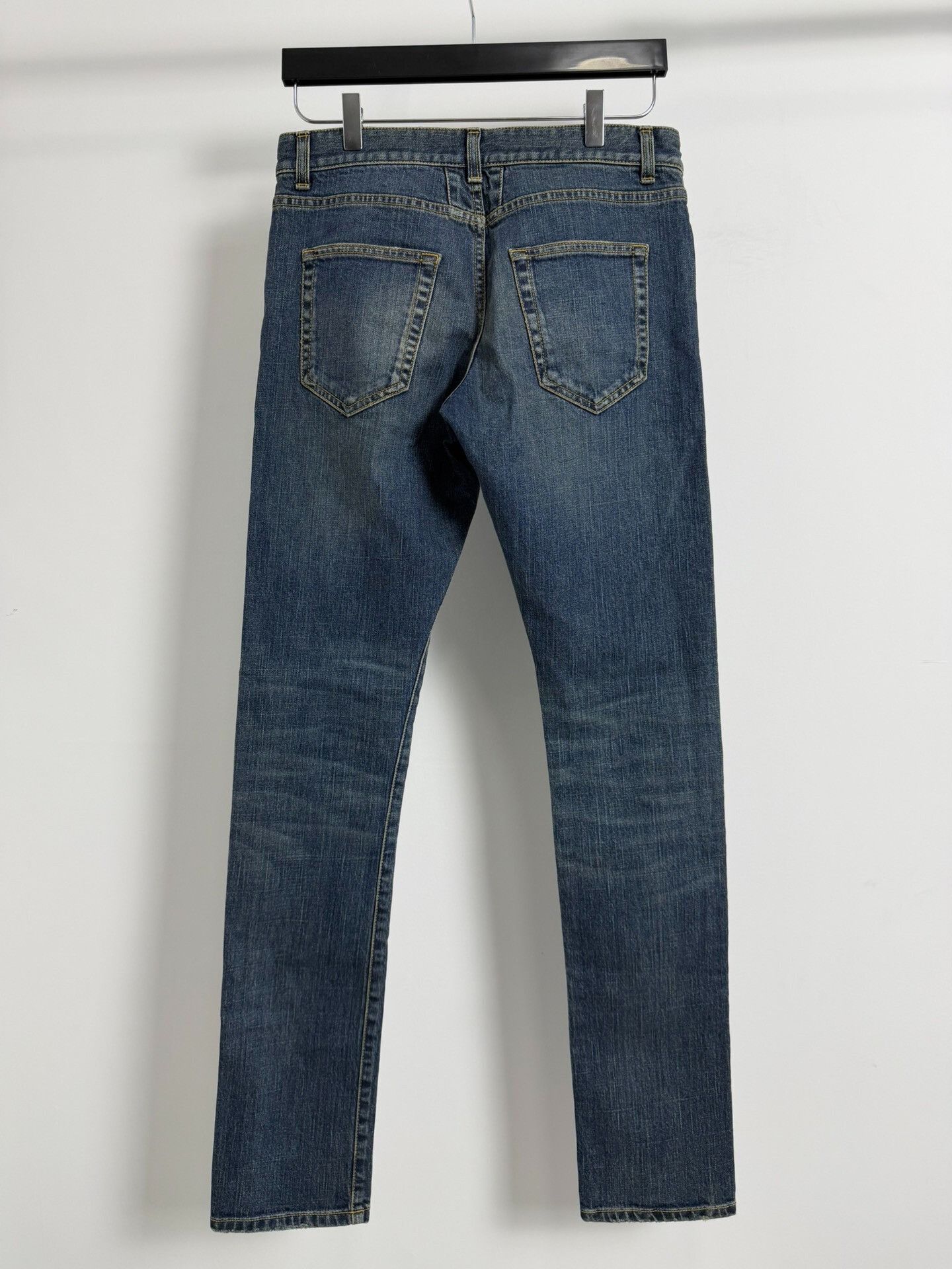 Saint Laurent Paris Saint Laurent Blue Washed Denim Jeans Size US 29 - 2 Thumbnail