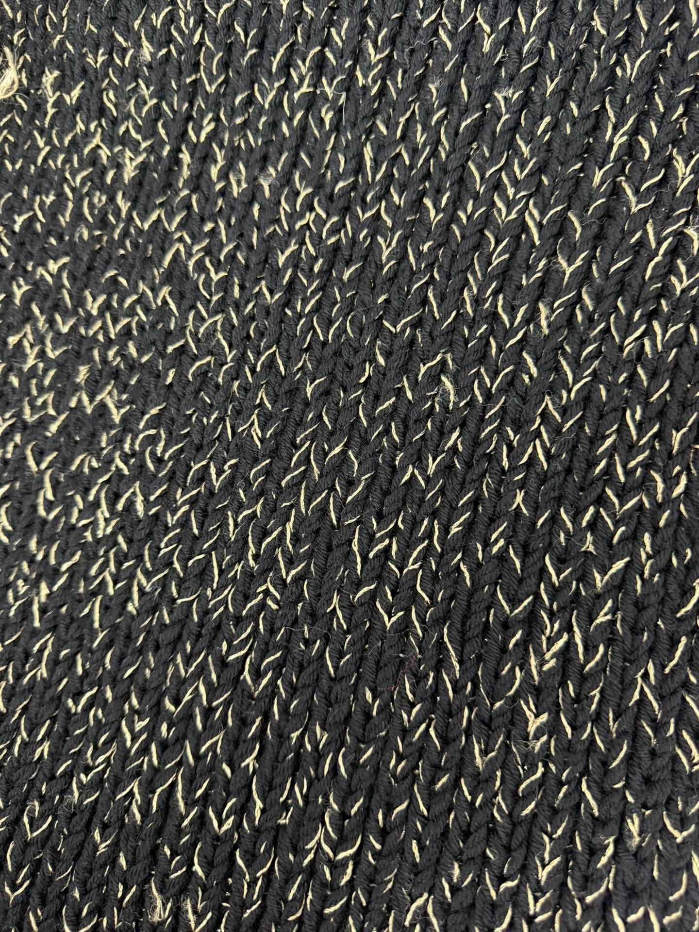 Saint Laurent Paris Saint Laurent Black Gold Blended Wool Scarf Size ONE SIZE - 5 Thumbnail
