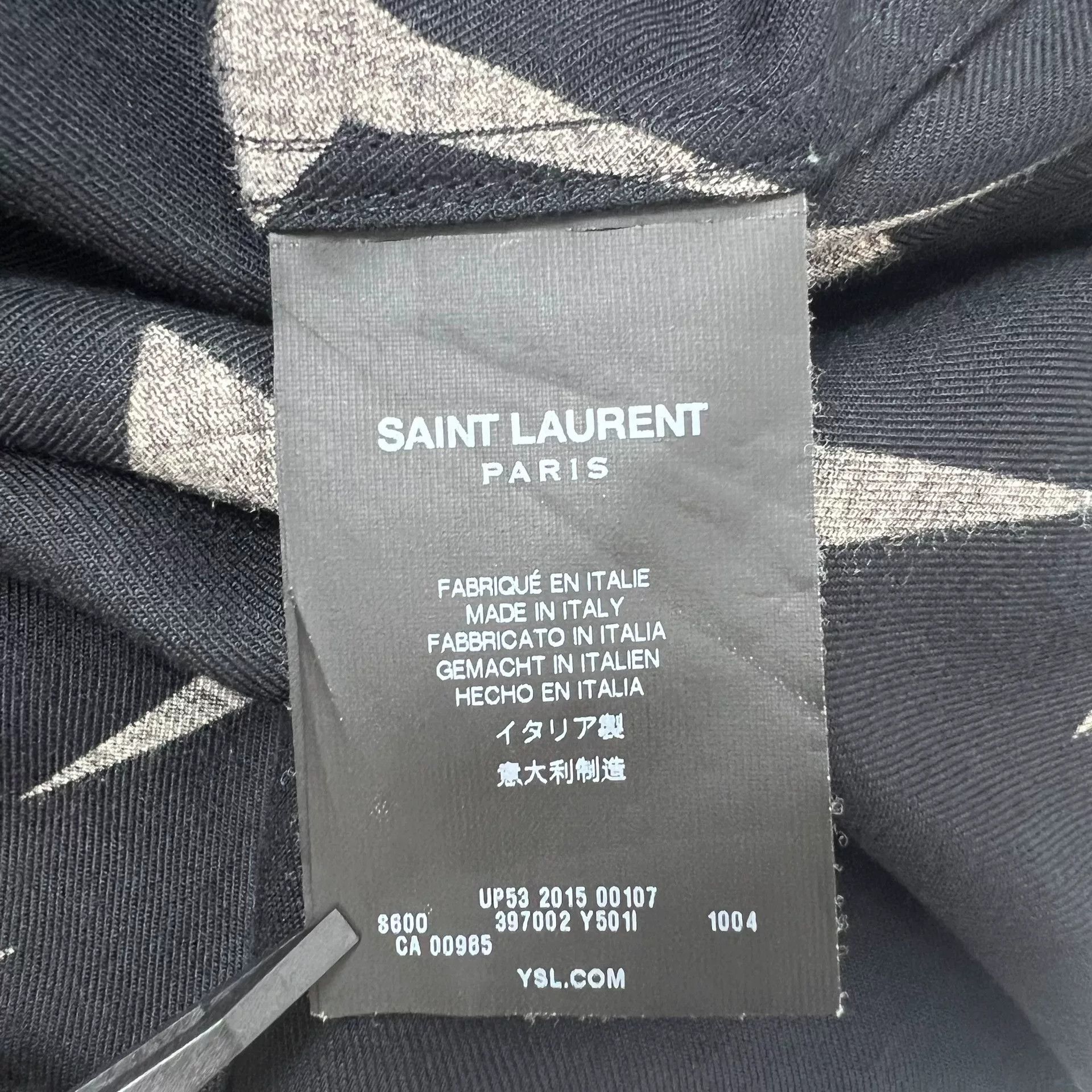 Saint Laurent Paris Saint Laurent Boomerang Print Shirt Size US M / EU 48-50 / 2 - 6 Thumbnail