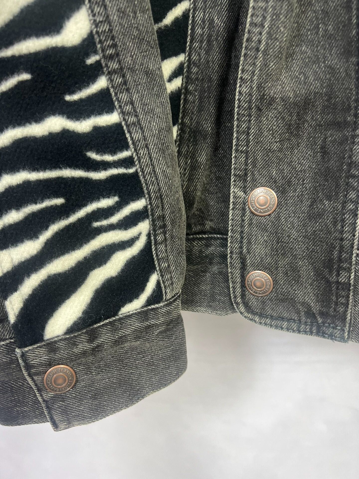 Celine Celine Zebra-Pattern Denim Jacket Size US M / EU 48-50 / 2 - 4 Thumbnail