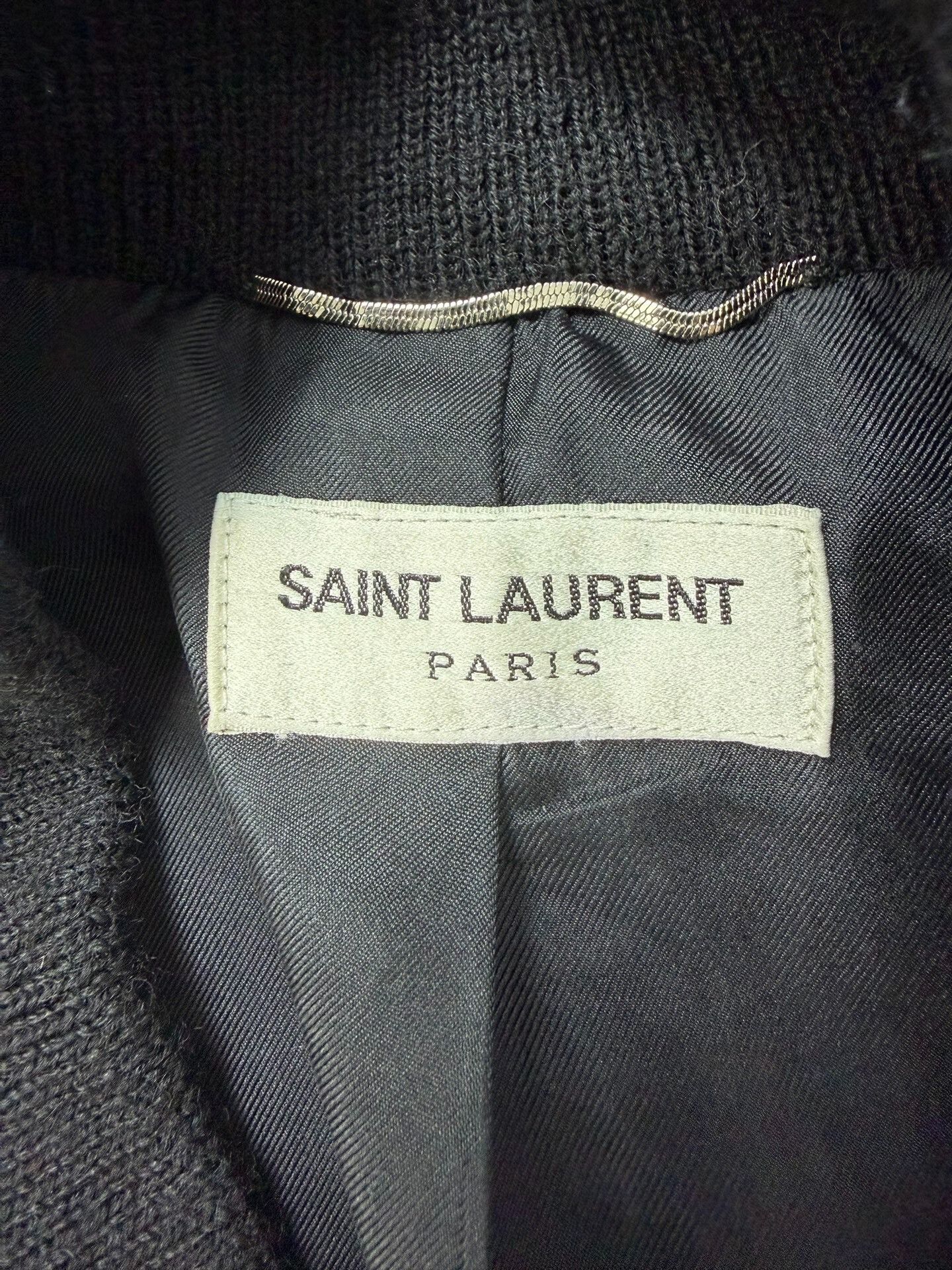 Saint Laurent Paris Saint Laurent Black Baseball Jacket Size US L / EU 52-54 / 3 - 5 Thumbnail