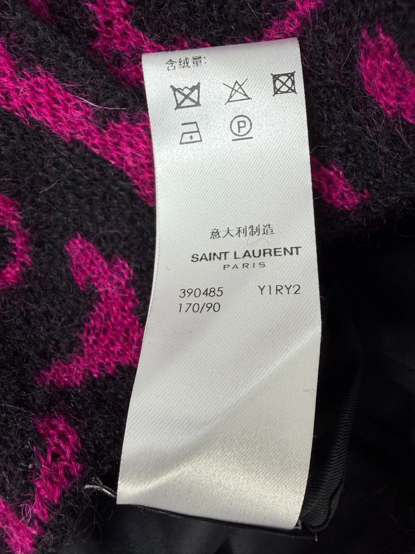 Saint Laurent Paris Saint Laurent Pink Leopard Knit Cardigan Size M / US 6-8 / IT 42-44 - 6 Thumbnail
