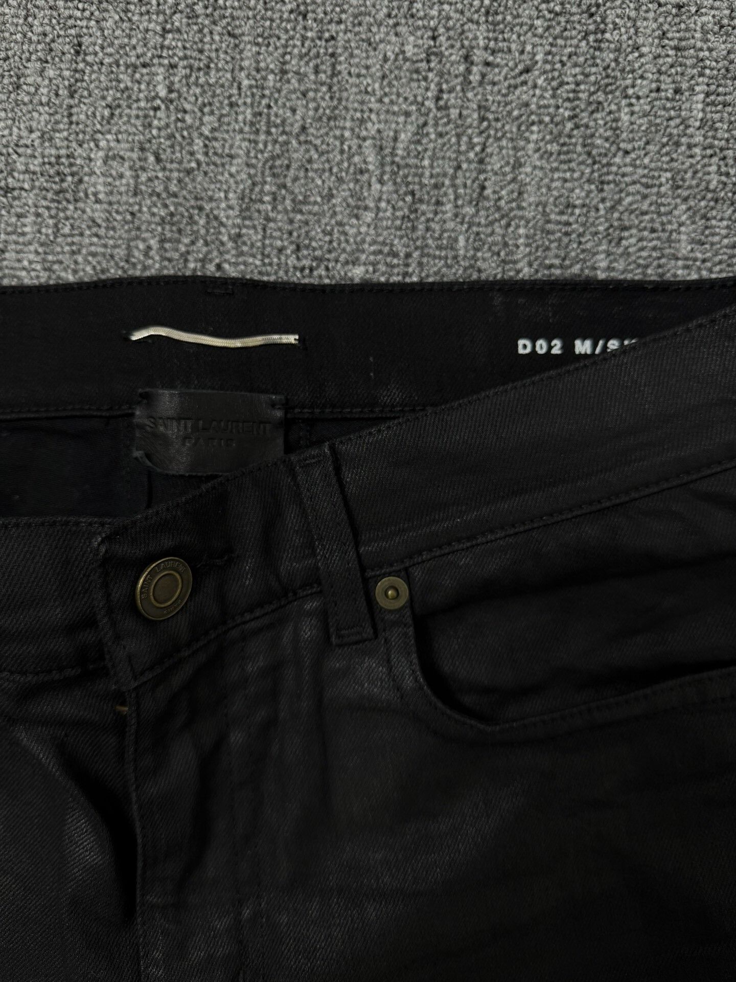 Saint Laurent Paris Saint Laurent Black Denim Pants Size US 30 / EU 46 - 4 Thumbnail