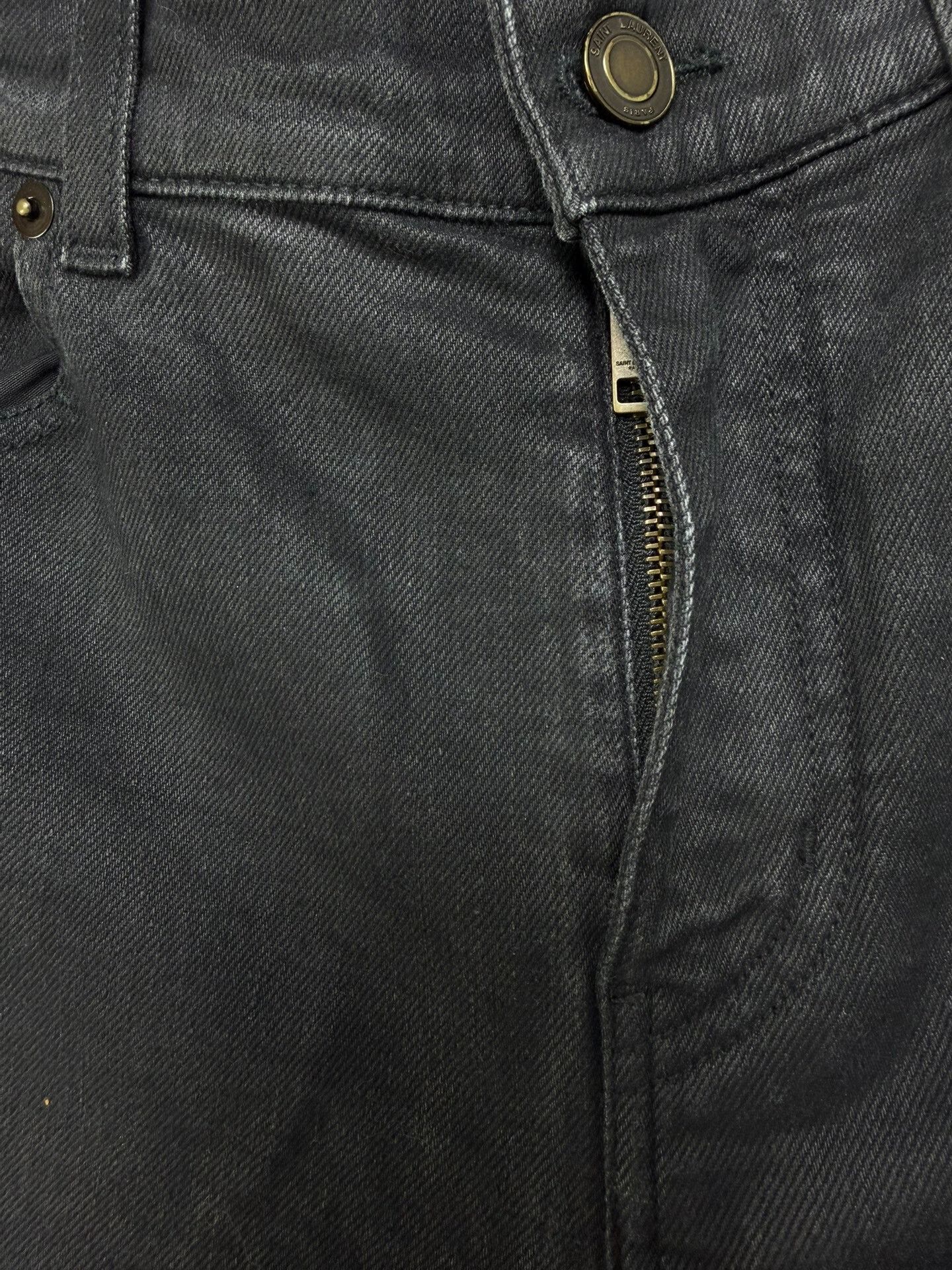 Saint Laurent Paris Saint Laurent Black Denim Jeans Size US 32 / EU 48 - 3 Thumbnail