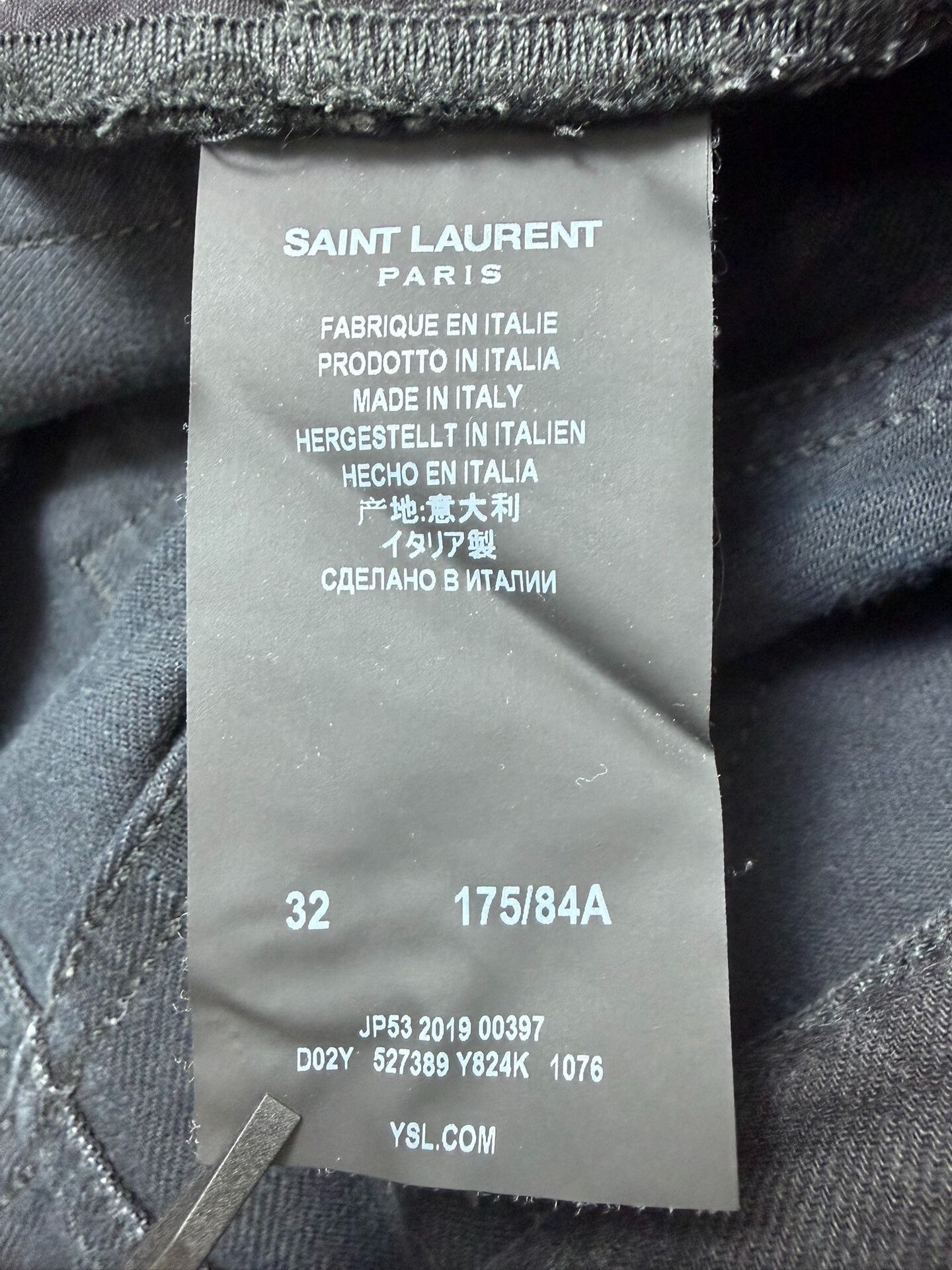 Saint Laurent Paris Saint Laurent Black Denim Jeans Size US 32 / EU 48 - 6 Thumbnail