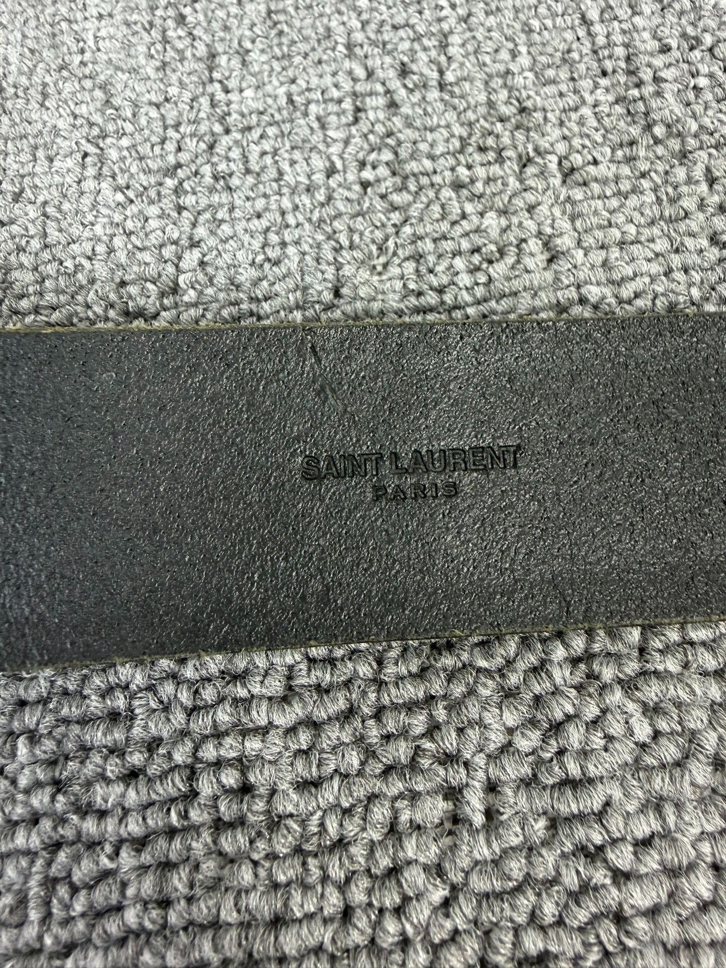 Saint Laurent Paris Saint Laurent Paisley Pattern Leather Belt Size ONE SIZE - 6 Thumbnail