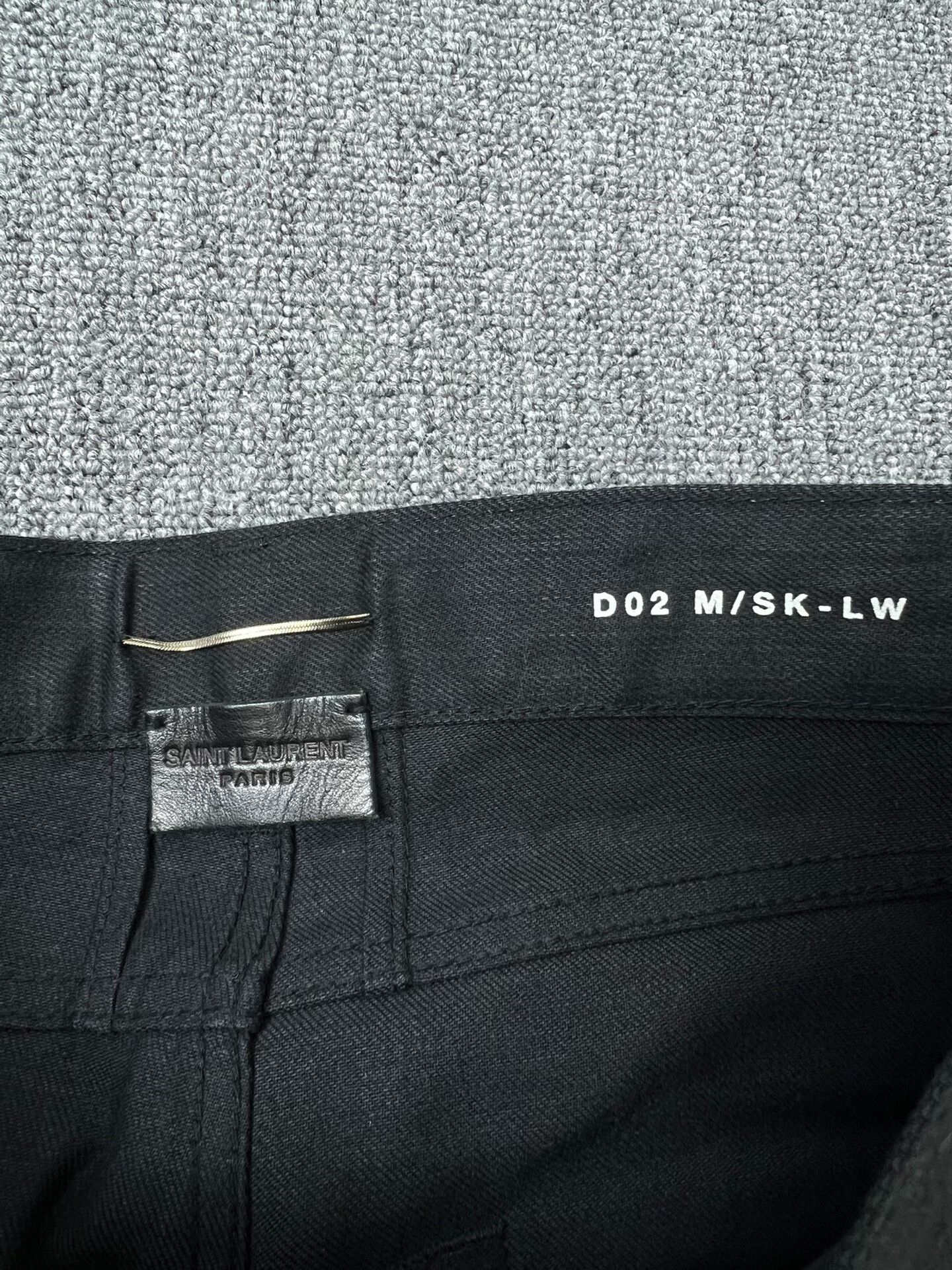 Hedi Slimane Saint Laurent Black Distressed Denim Pants Size US 28 / EU 44 - 5 Thumbnail