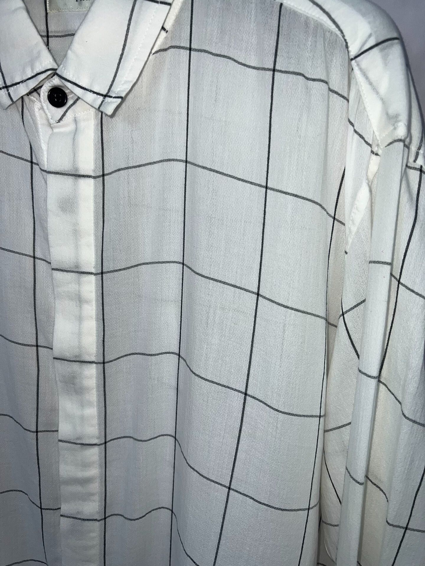 Saint Laurent Paris Saint Laurent Black and White Check Shirt Size US L / EU 52-54 / 3 - 3 Thumbnail