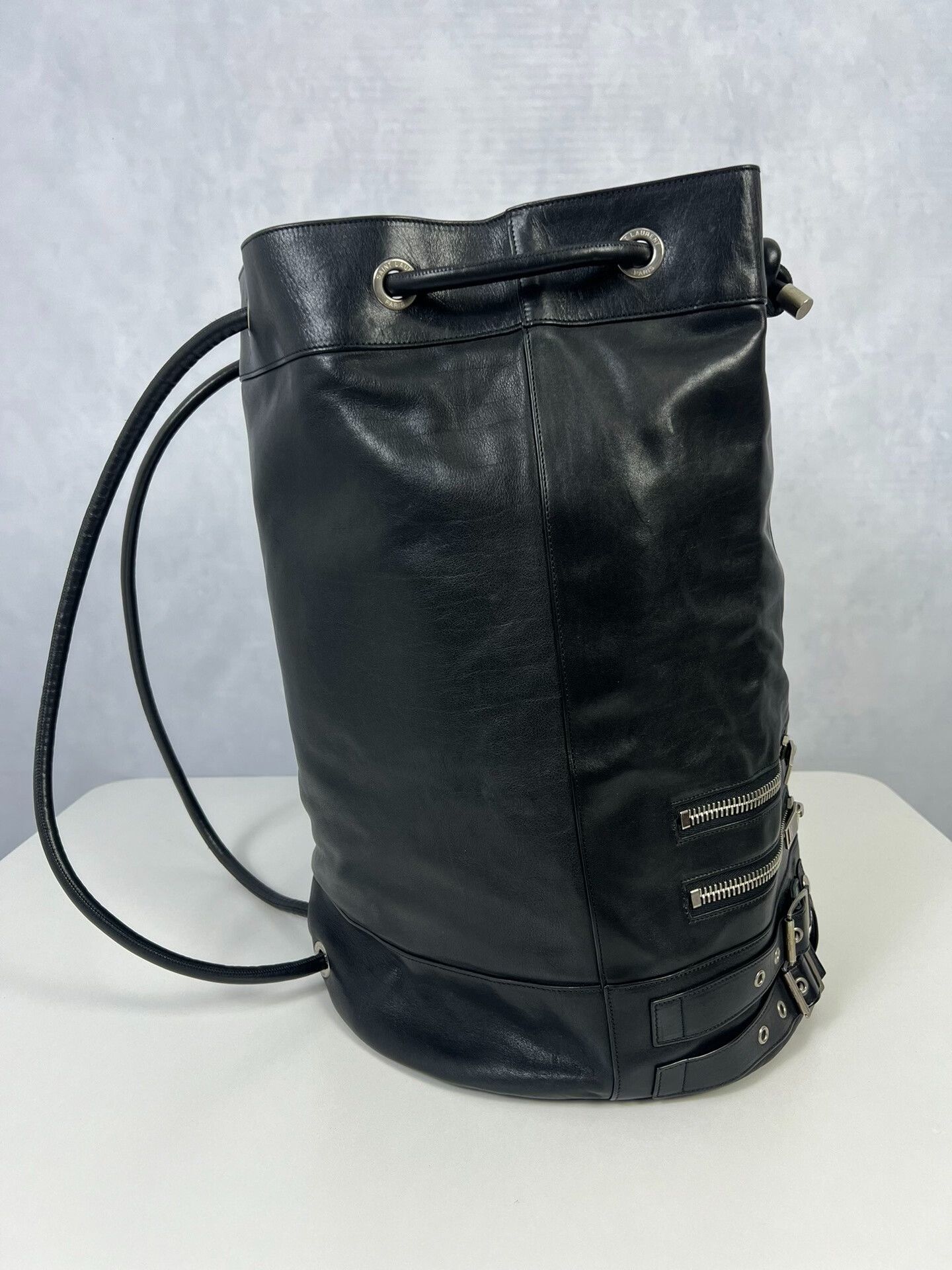 Saint Laurent Paris Saint Laurent Multi-Zipper Bucket Backpack Size ONE SIZE - 2 Thumbnail