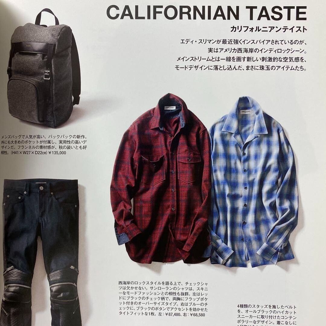 Saint Laurent Paris Saint Laurent Wool Shirt with Burgundy Check Size US M / EU 48-50 / 2 - 7 Thumbnail