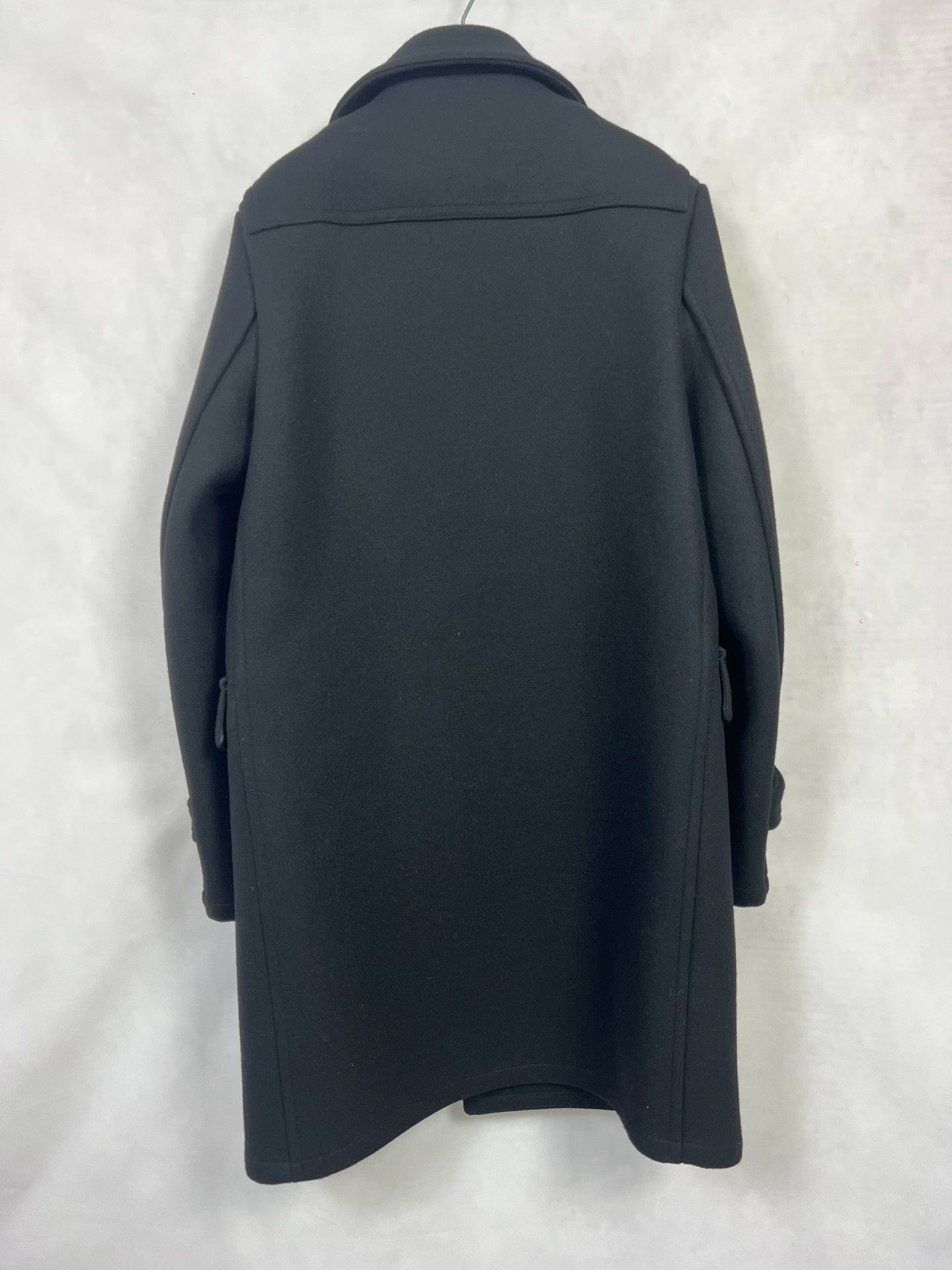 Saint Laurent Paris Saint Laurent Black Wool Coat Size US M / EU 48-50 / 2 - 2 Thumbnail