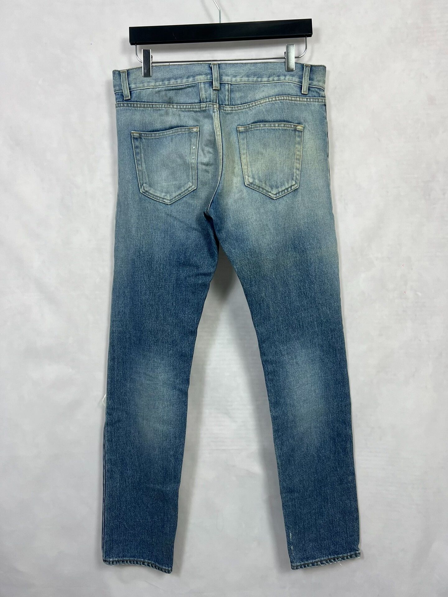 Saint Laurent Paris Saint Laurent Distressed Denim Pants Size US 31 - 2 Thumbnail