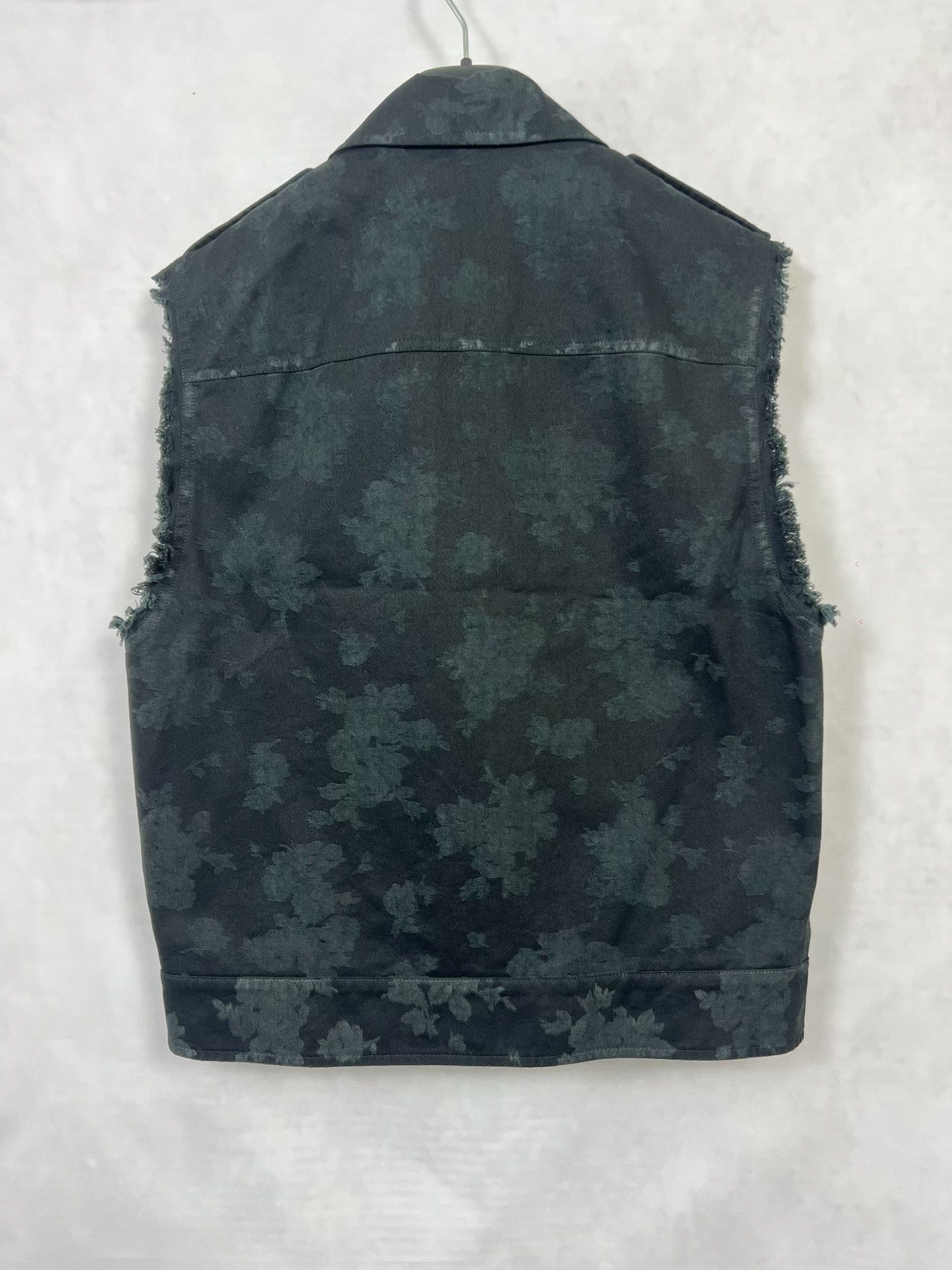 Saint Laurent Paris Saint Laurent Floral Denim Vest Size US M / EU 48-50 / 2 - 2 Thumbnail