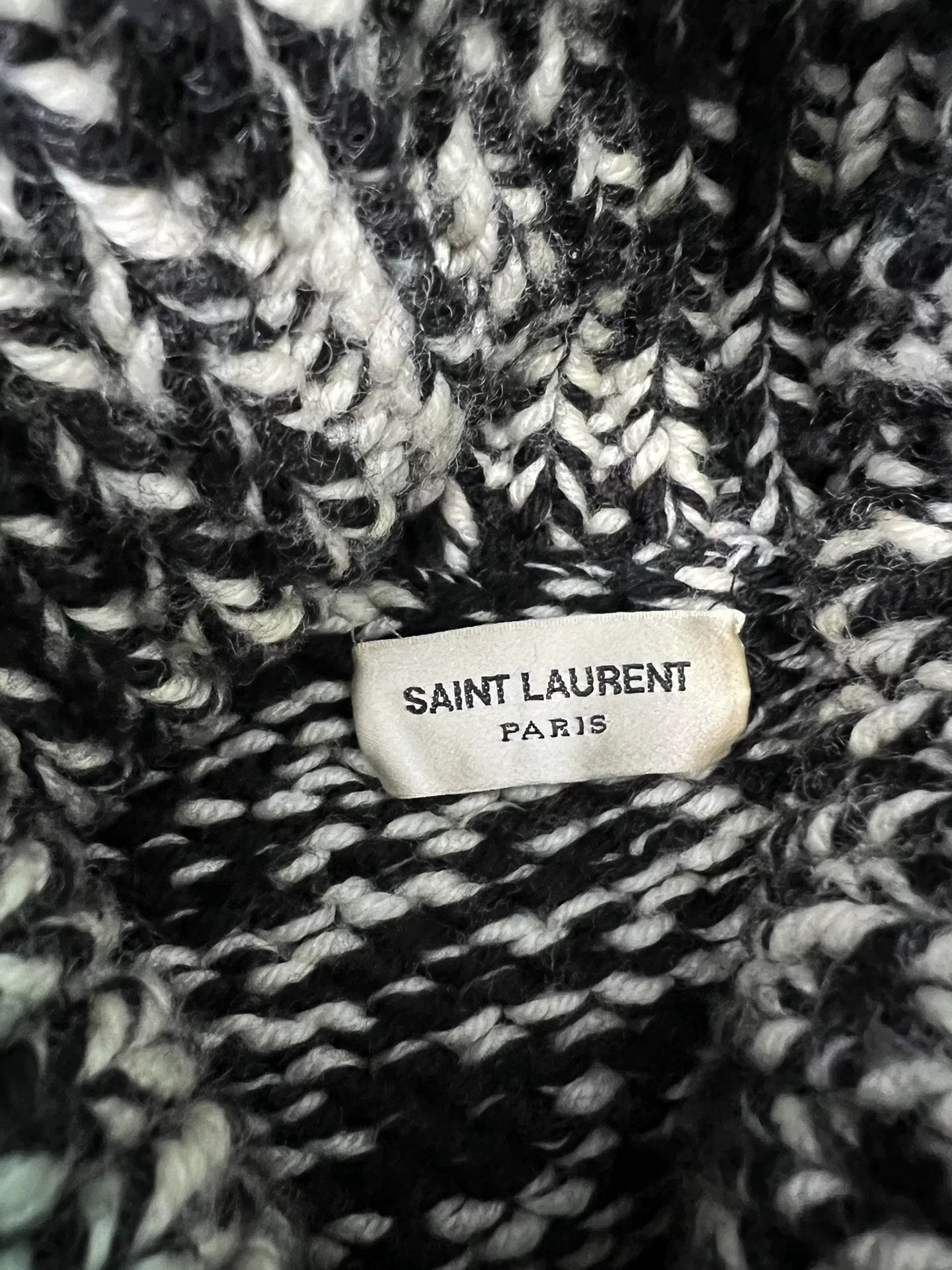 Saint Laurent Paris Saint Laurent Black and White Sweater Size US M / EU 48-50 / 2 - 4 Thumbnail