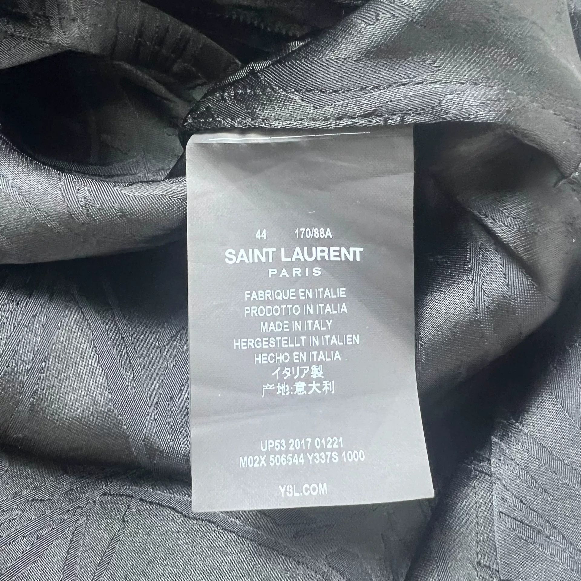 Saint Laurent Paris Saint Laurent Black Satin Kimono Robe Size M / US 6-8 / IT 42-44 - 6 Thumbnail
