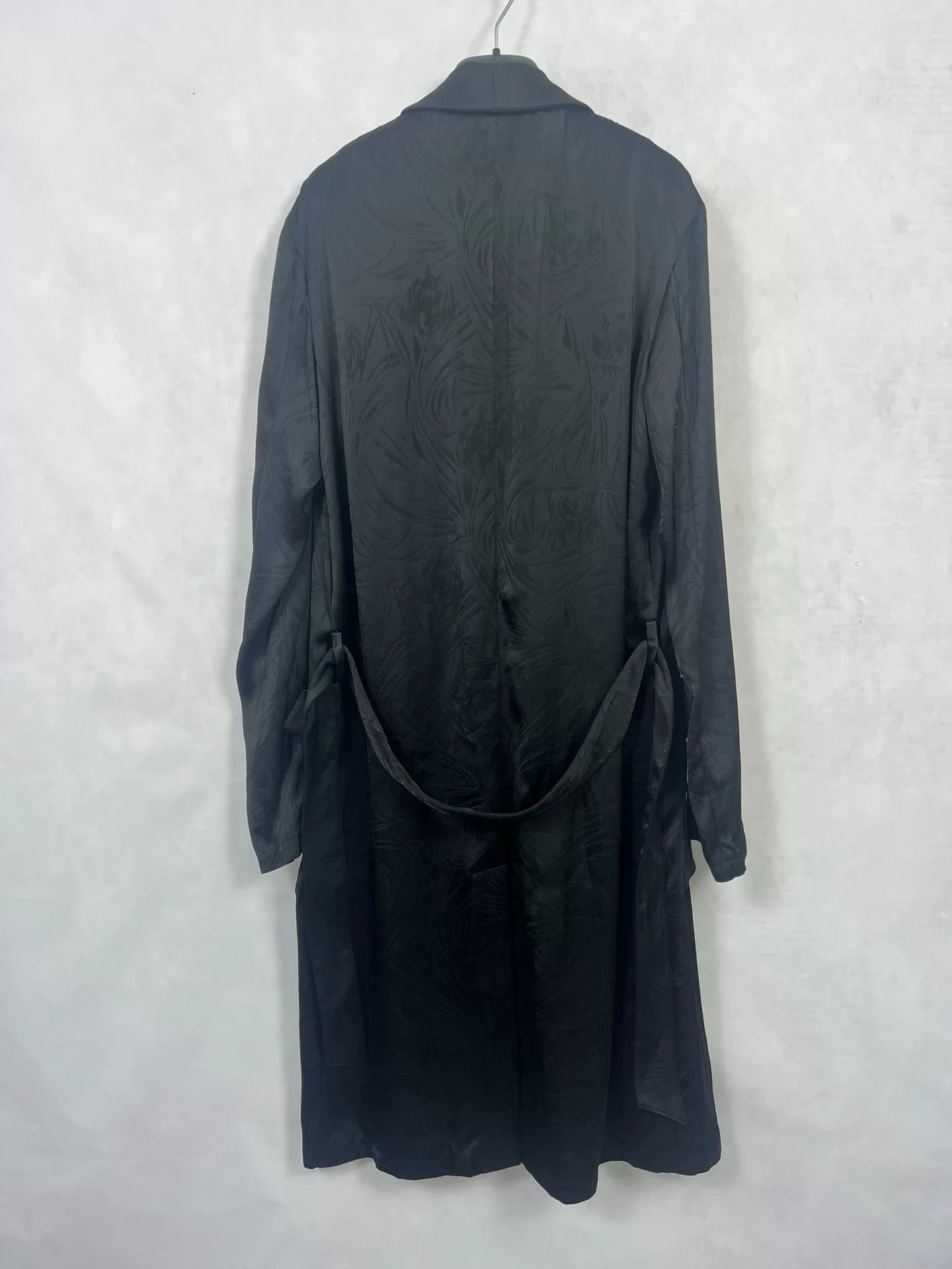Saint Laurent Paris Saint Laurent Black Satin Kimono Robe Size M / US 6-8 / IT 42-44 - 3 Thumbnail