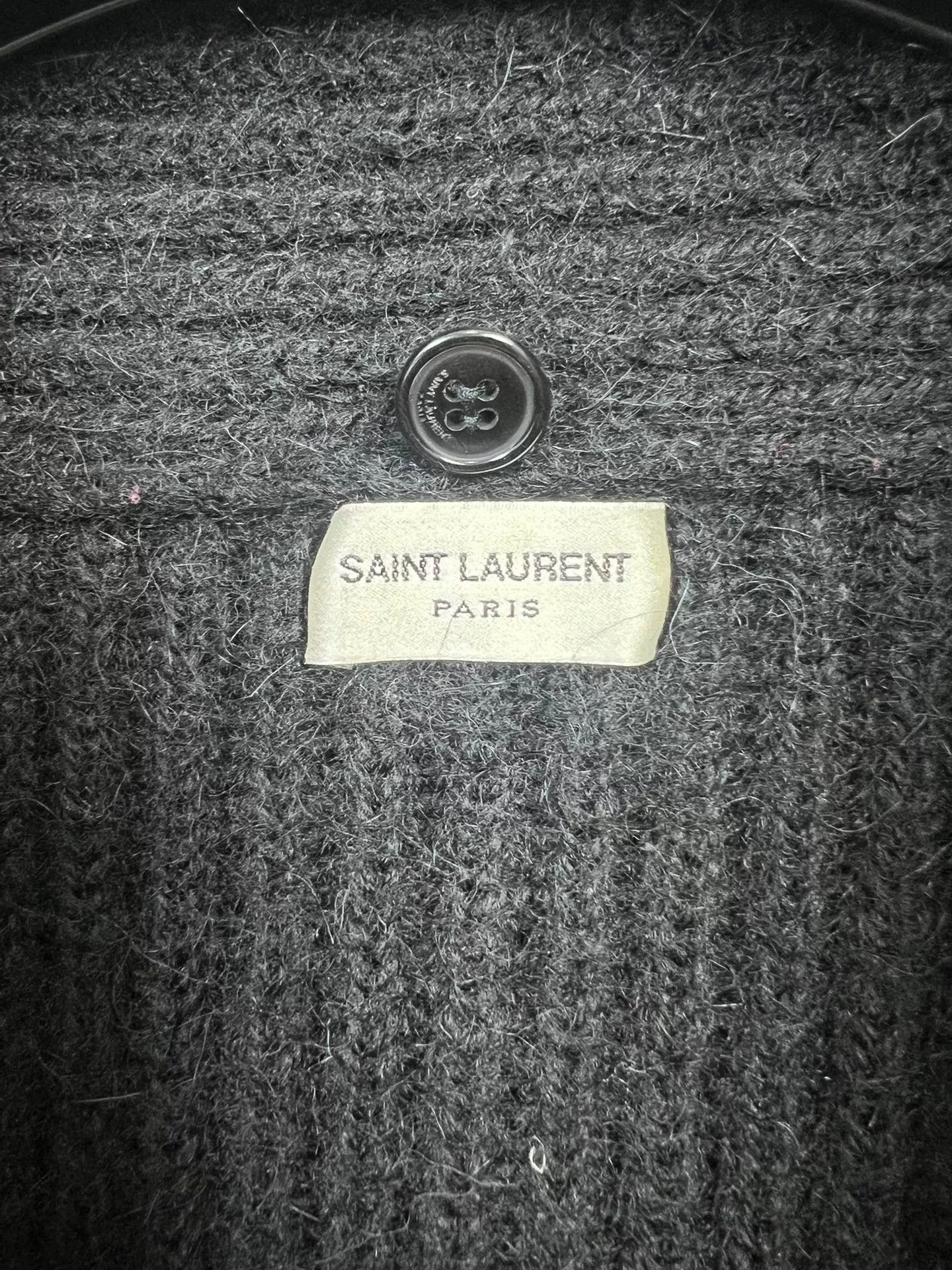 Saint Laurent Paris Saint Laurent Black Knit Cardigan Sweater Size US M / EU 48-50 / 2 - 5 Thumbnail