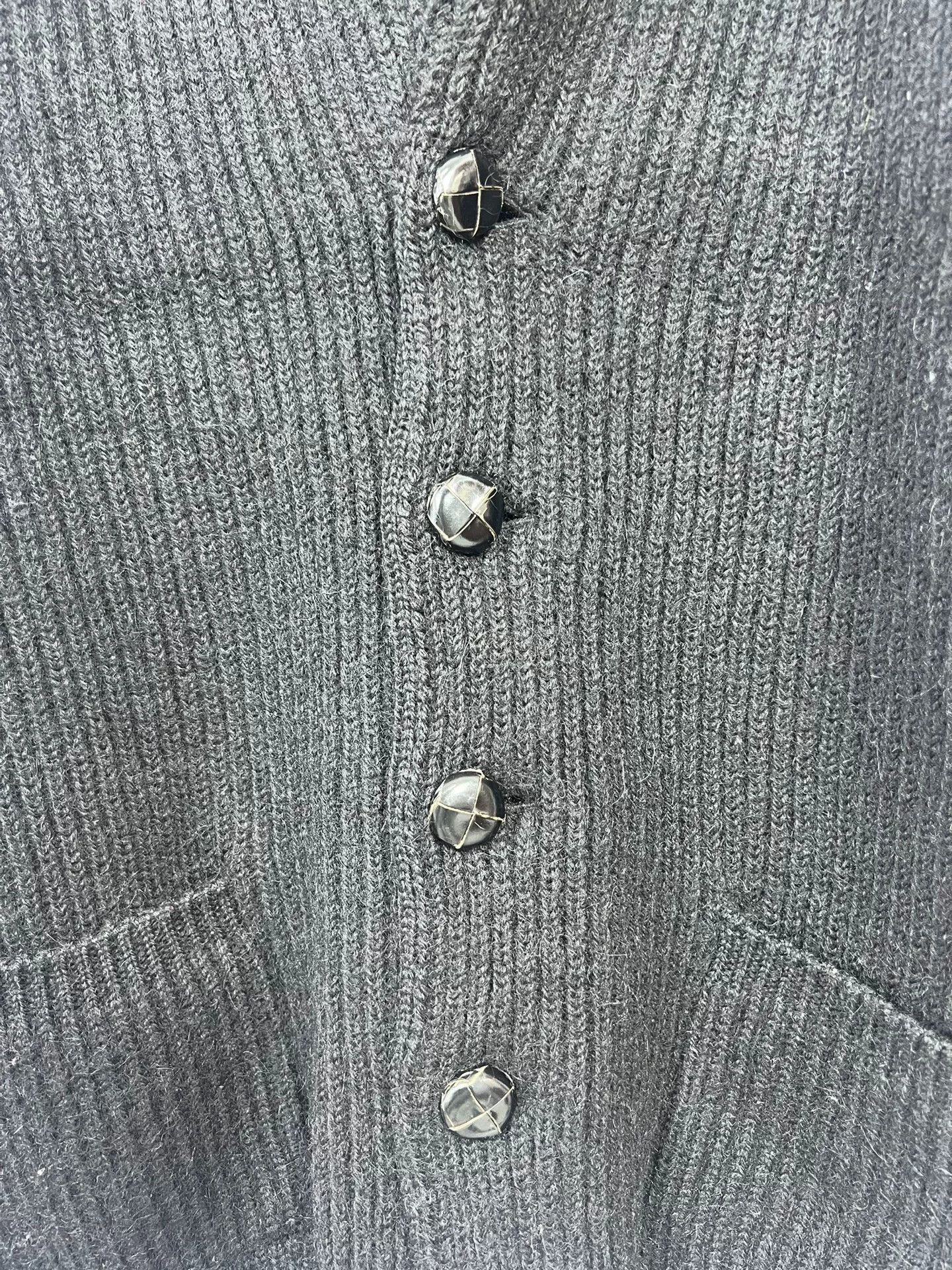 Saint Laurent Paris Saint Laurent Black Knit Cardigan Sweater Size US M / EU 48-50 / 2 - 3 Thumbnail