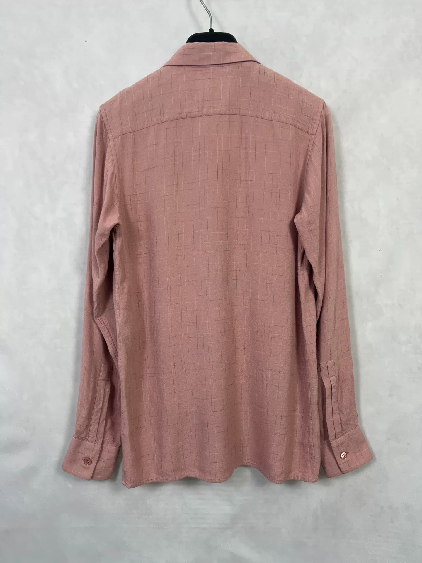 Saint Laurent Paris Saint Laurent Pink Bamboo Stripe Shirt Size XS / US 0-2 / IT 36-38 - 2 Thumbnail