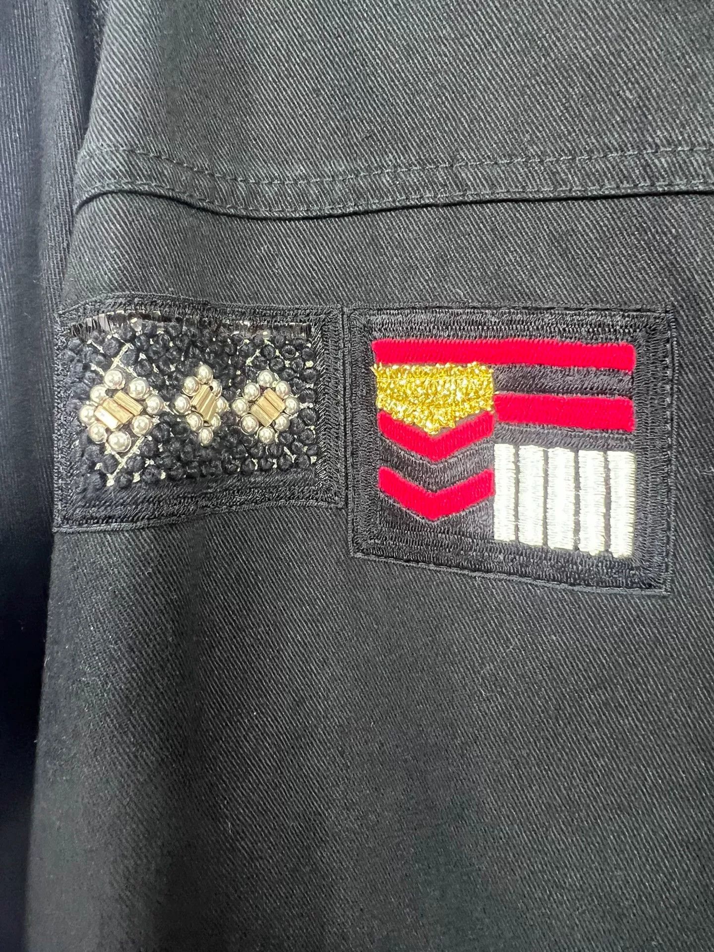 Saint Laurent Paris Saint Laurent Black Military Jacket with Badge Size US M / EU 48-50 / 2 - 3 Thumbnail