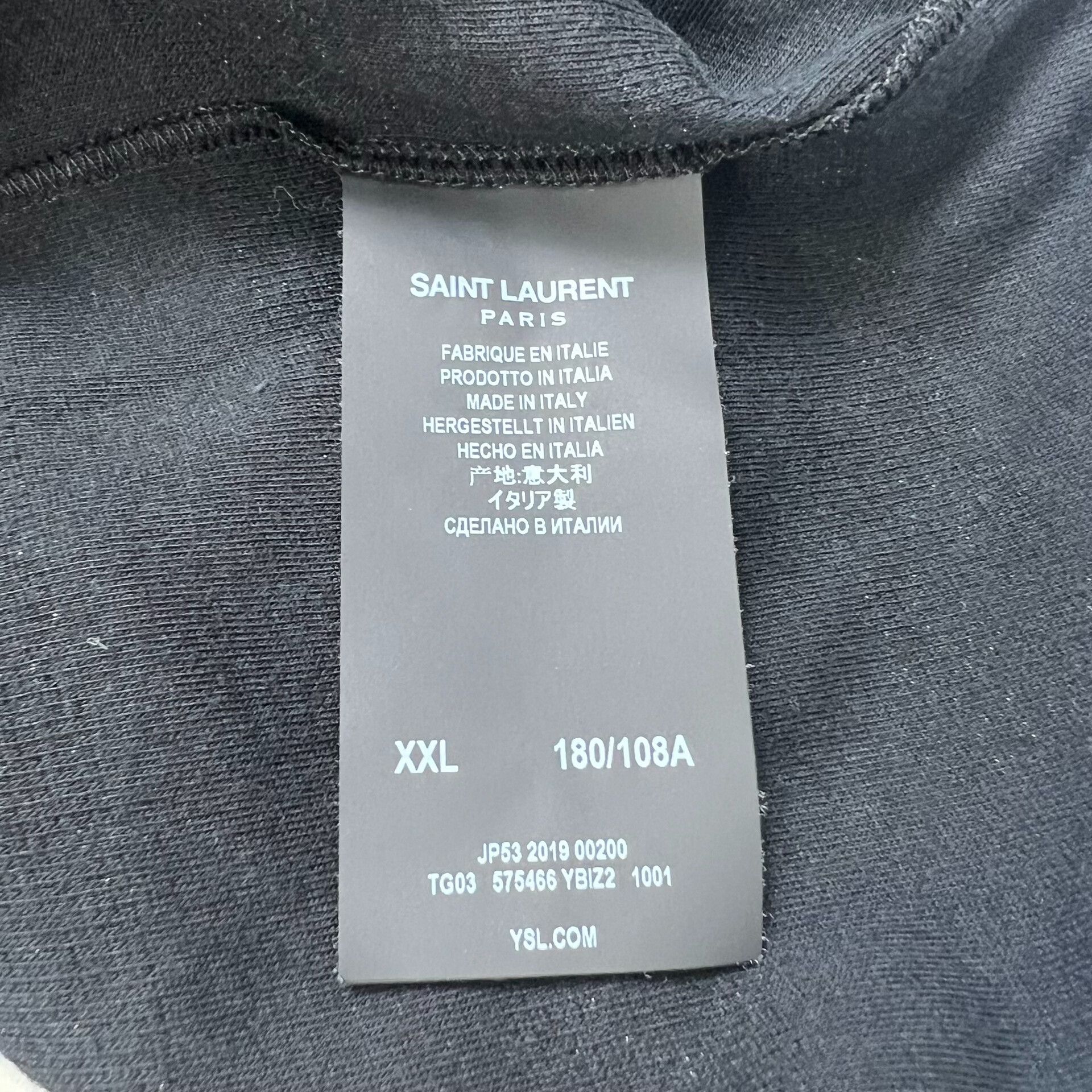 Saint Laurent Paris Saint Laurent Black High Neck Sweater Size US XXL / EU 58 / 5 - 4 Thumbnail