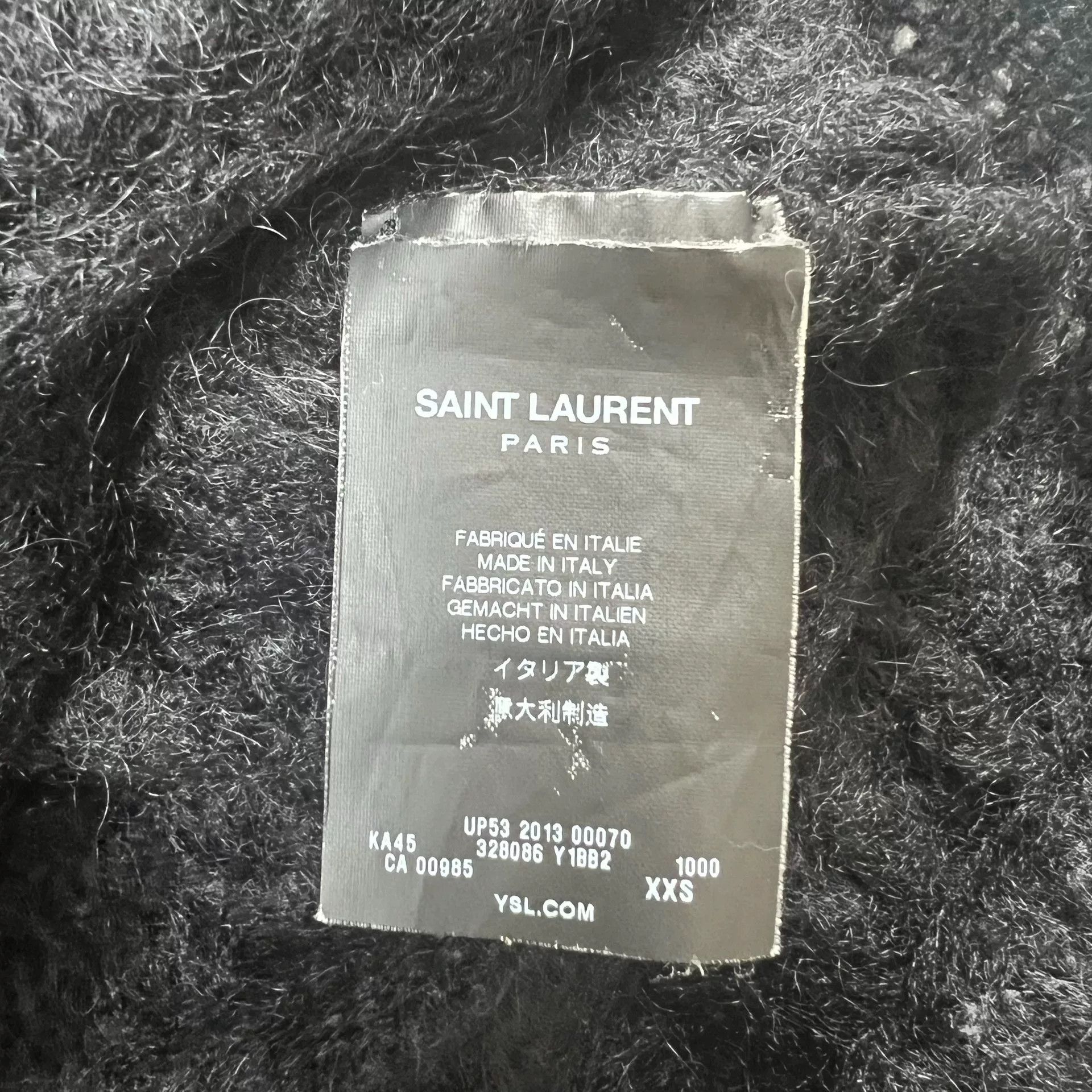 Saint Laurent Paris Saint Laurent Black Warrior Knit Sweater Size XXS / US 00 / IT 34 - 4 Thumbnail