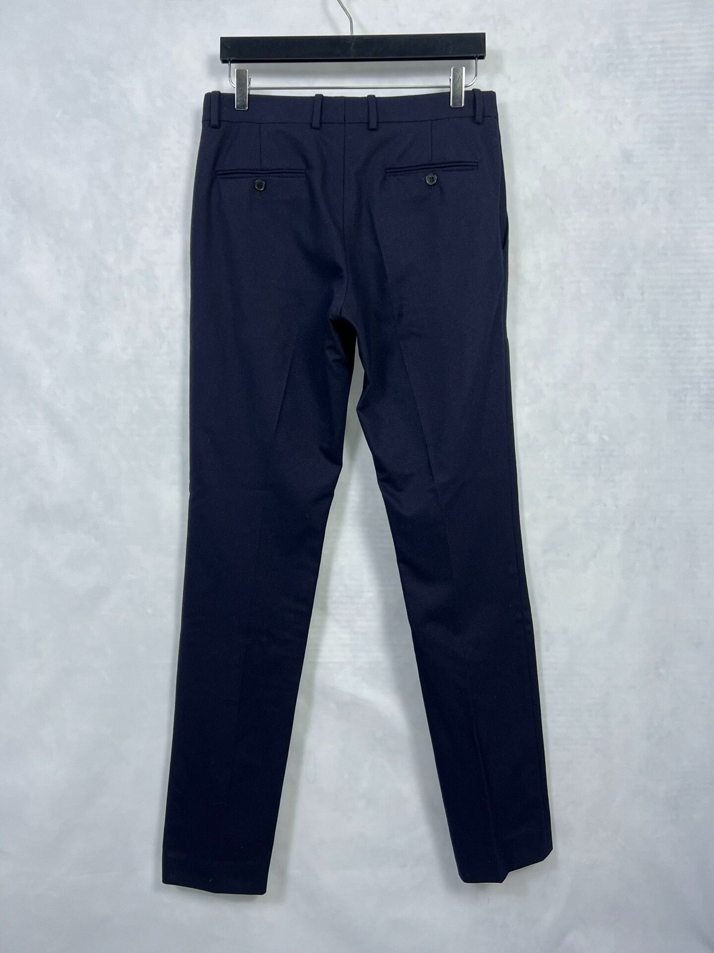 Saint Laurent Paris Saint Laurent Blue Wool Trousers Size US 30 / EU 46 - 2 Thumbnail