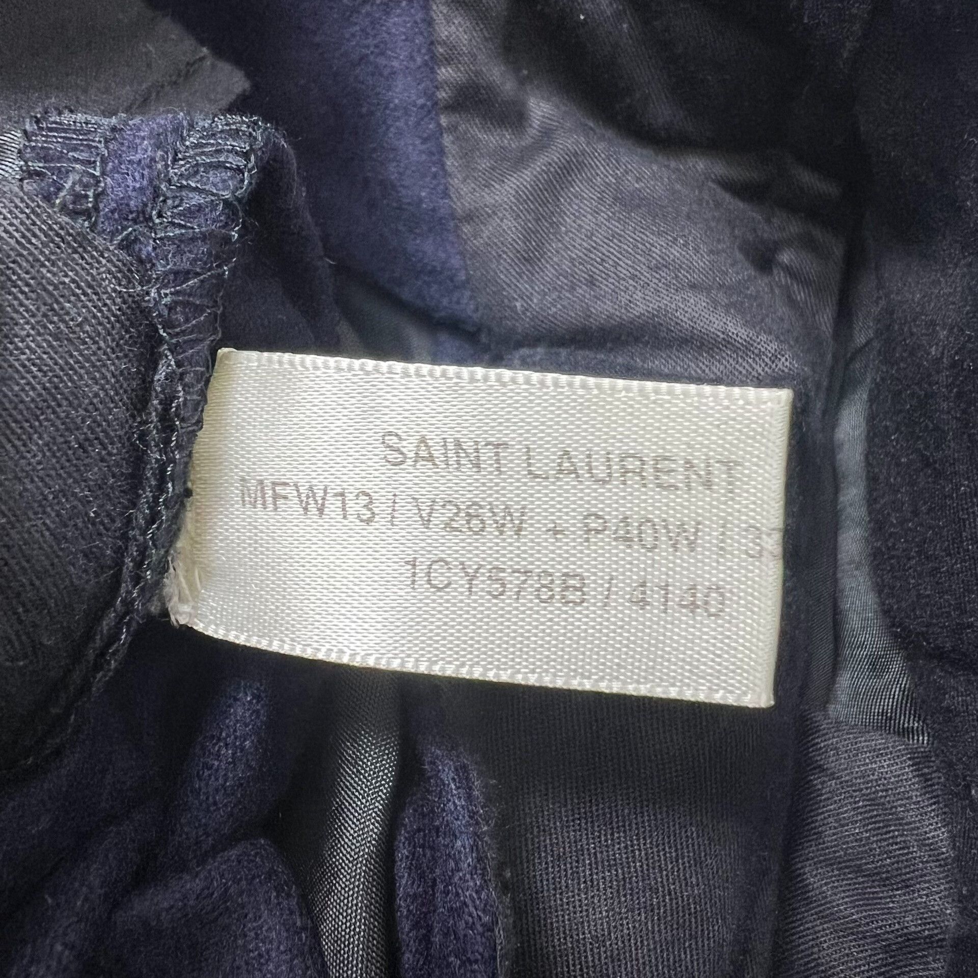 Saint Laurent Paris Saint Laurent Blue Wool Trousers Size US 30 / EU 46 - 5 Thumbnail