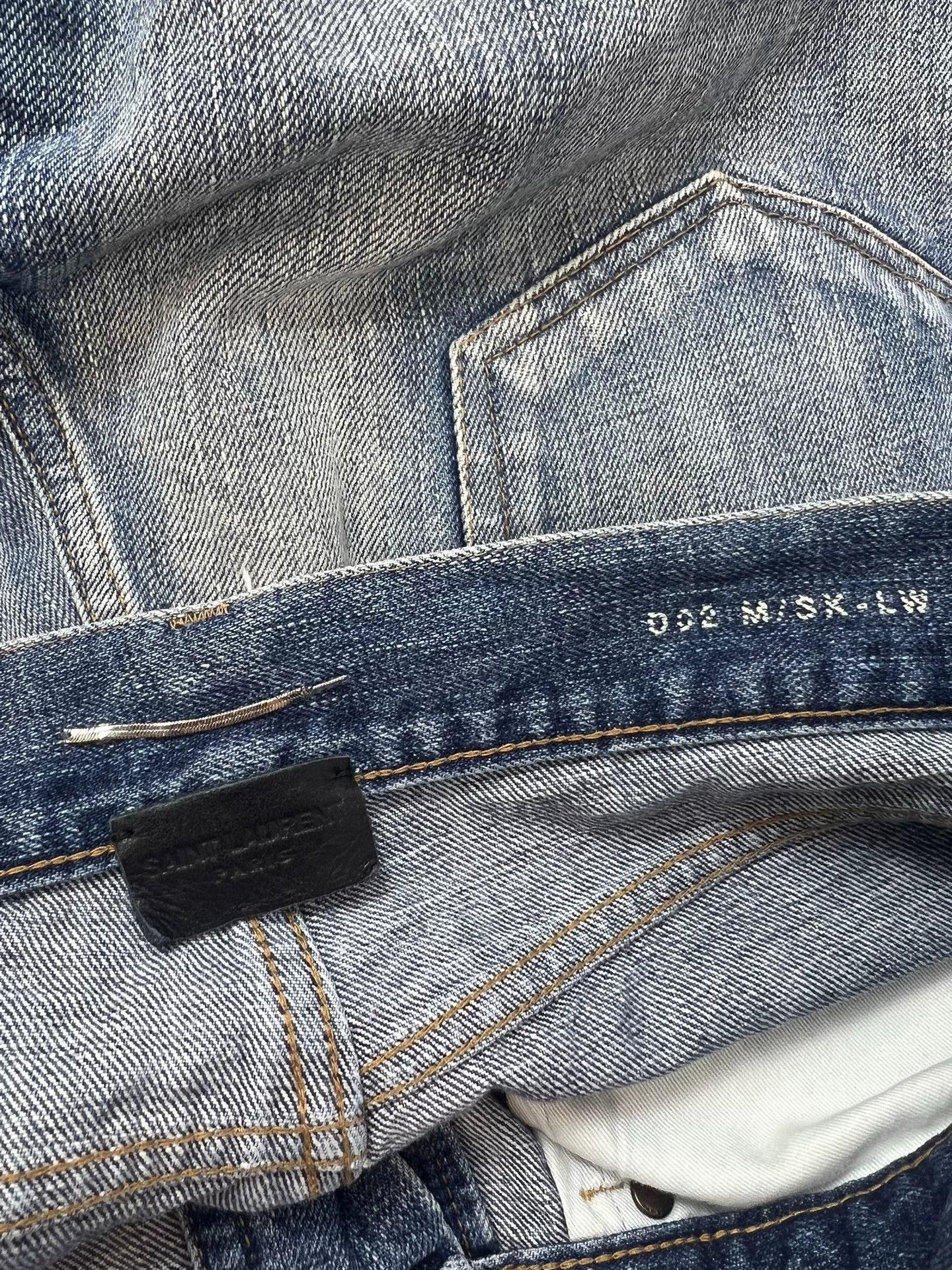 Saint Laurent Paris Saint Laurent Distressed Denim Jeans for Men Size US 33 - 5 Thumbnail