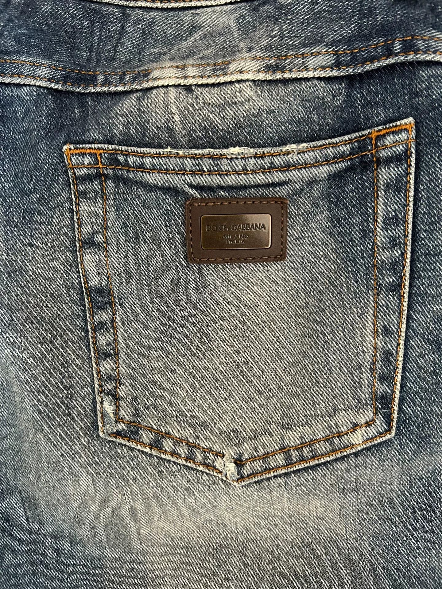 Dolce & Gabbana Dolce & Gabbana Skull Denim Jeans Size US 30 / EU 46 - 7 Thumbnail