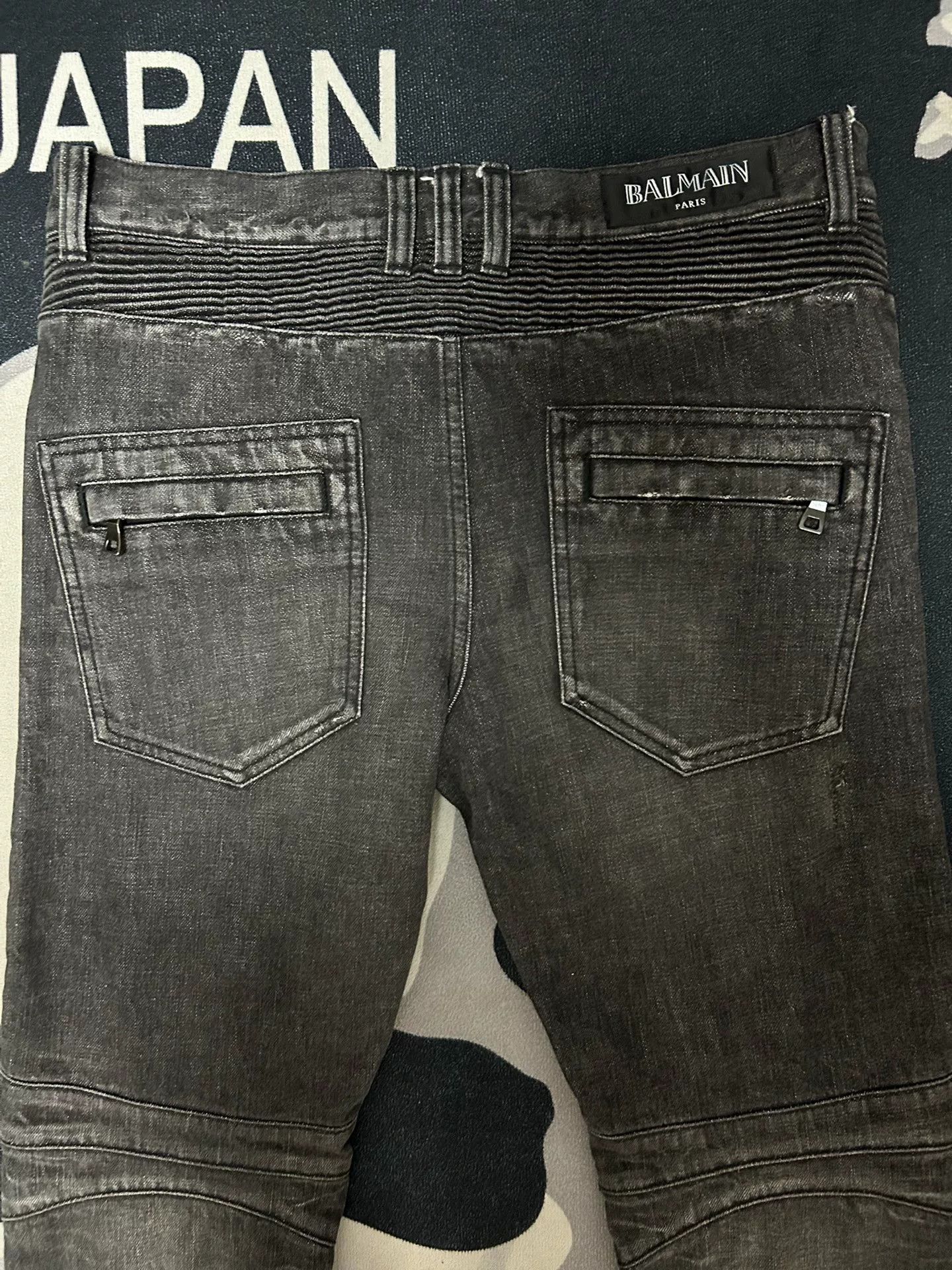 Balmain Balmain Ripped Motorcycle Denim Pants Size US 31 - 5 Thumbnail