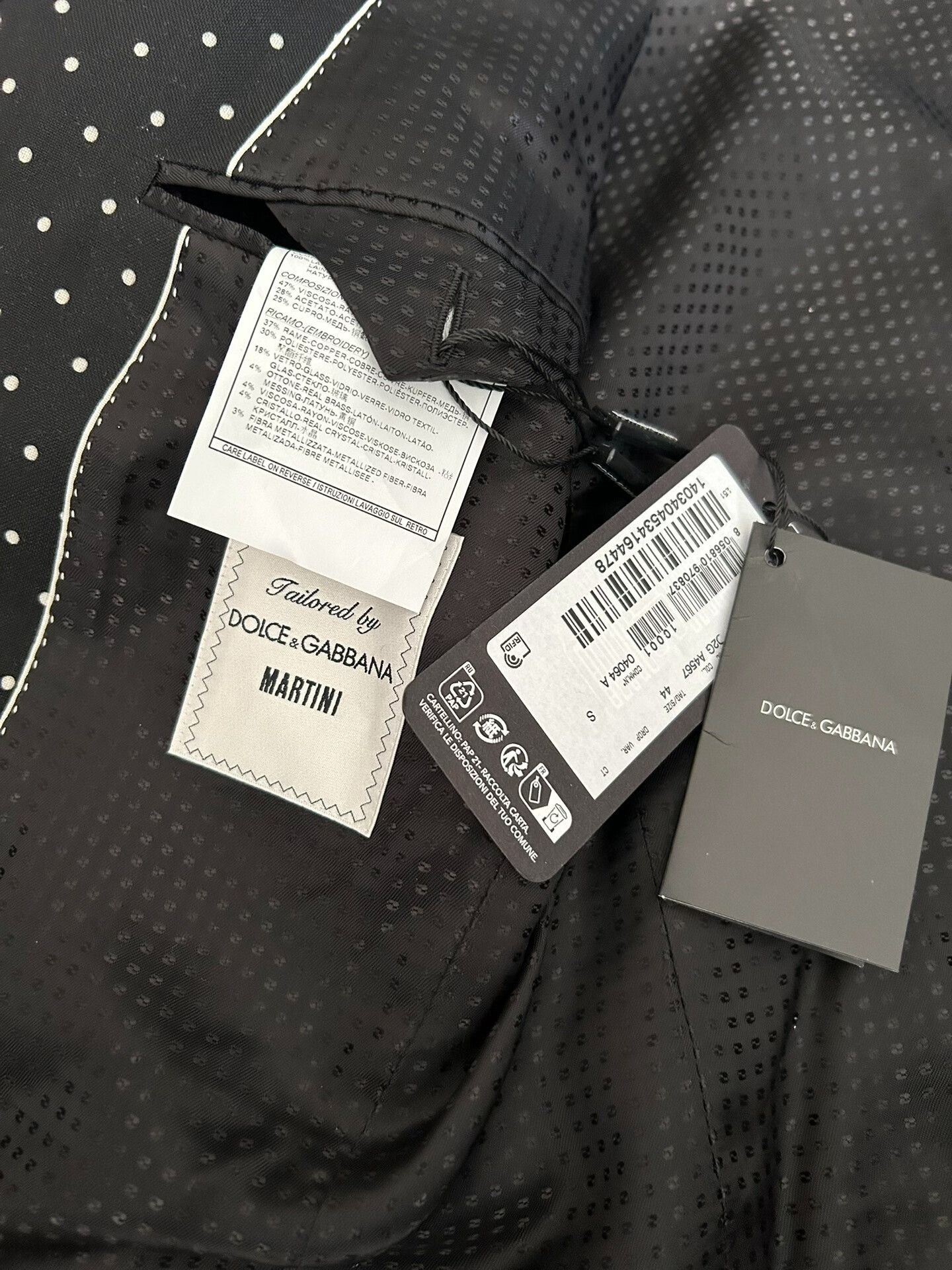 Dolce & Gabbana New Dolce & Gabbana Embroidered Blazer Size US S / EU 44-46 / 1 - 8 Thumbnail