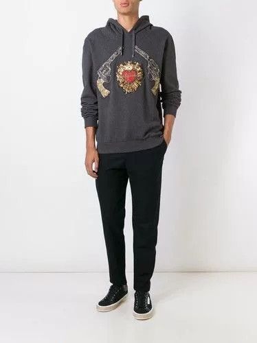 Dolce & Gabbana Dolce&Gabbana Embroidered Hoodie Sweater Size US M / EU 48-50 / 2 - 2 Thumbnail