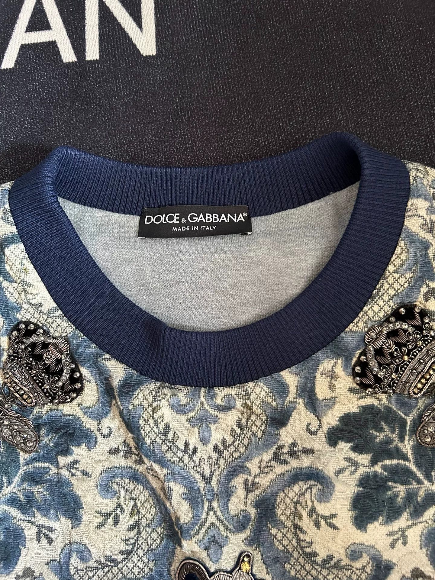 Dolce & Gabbana Luxury Dolce & Gabbana Embellished Sweatshirt Size US M / EU 48-50 / 2 - 3 Thumbnail