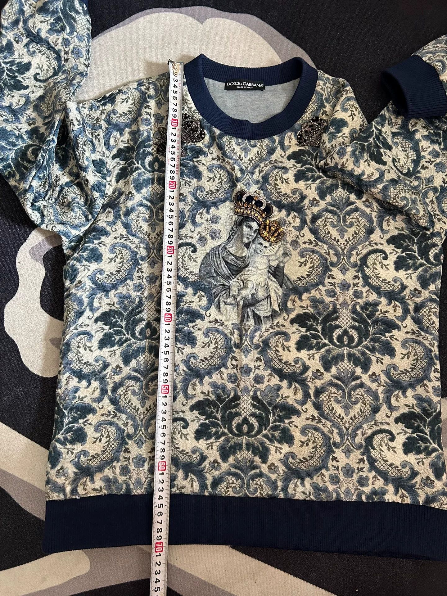 Dolce & Gabbana Luxury Dolce & Gabbana Embellished Sweatshirt Size US M / EU 48-50 / 2 - 6 Thumbnail