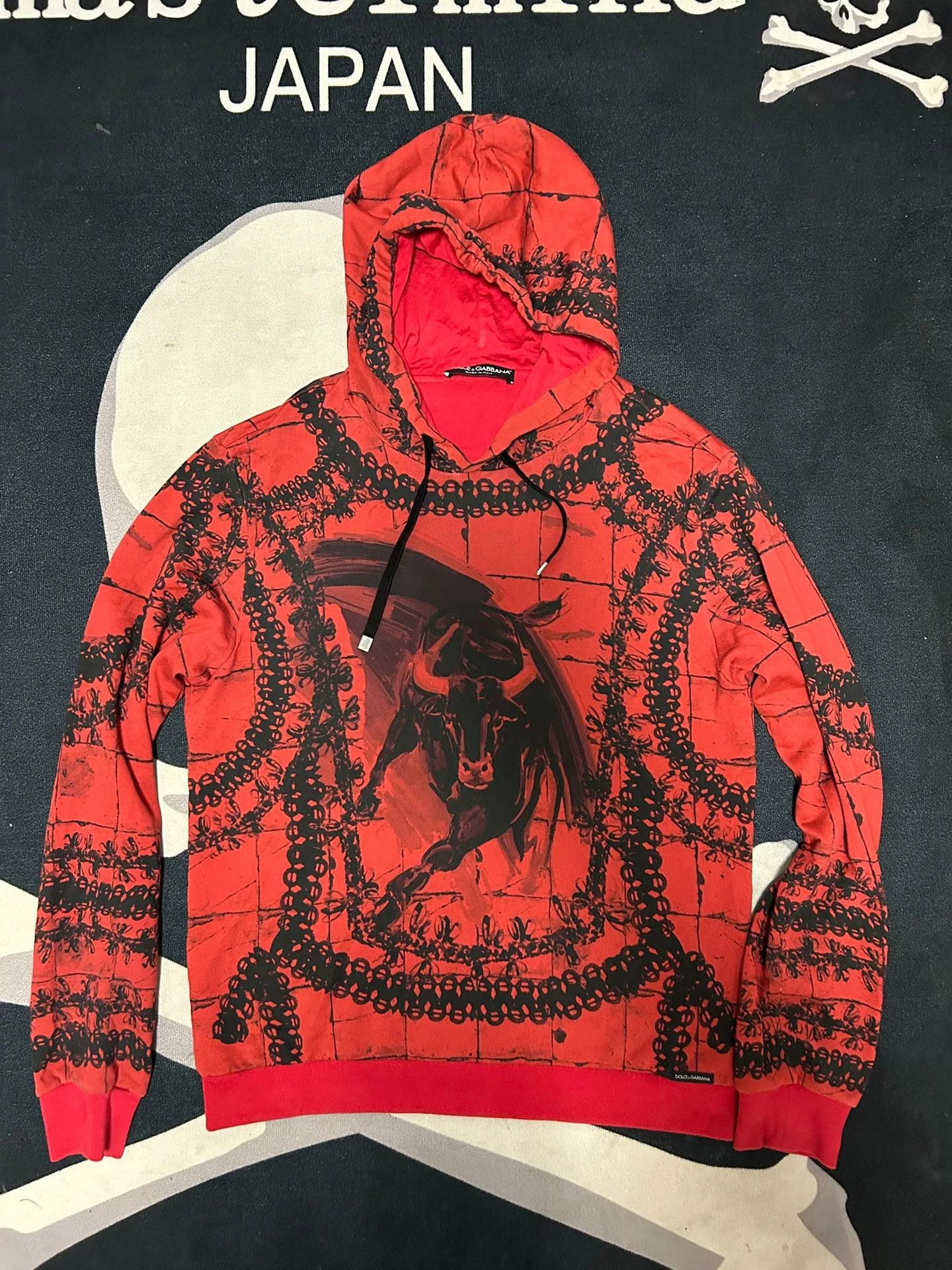 Dolce & Gabbana Dolce & Gabbana Bull Graphic Hoodie Size US M / EU 48-50 / 2 - 2 Thumbnail