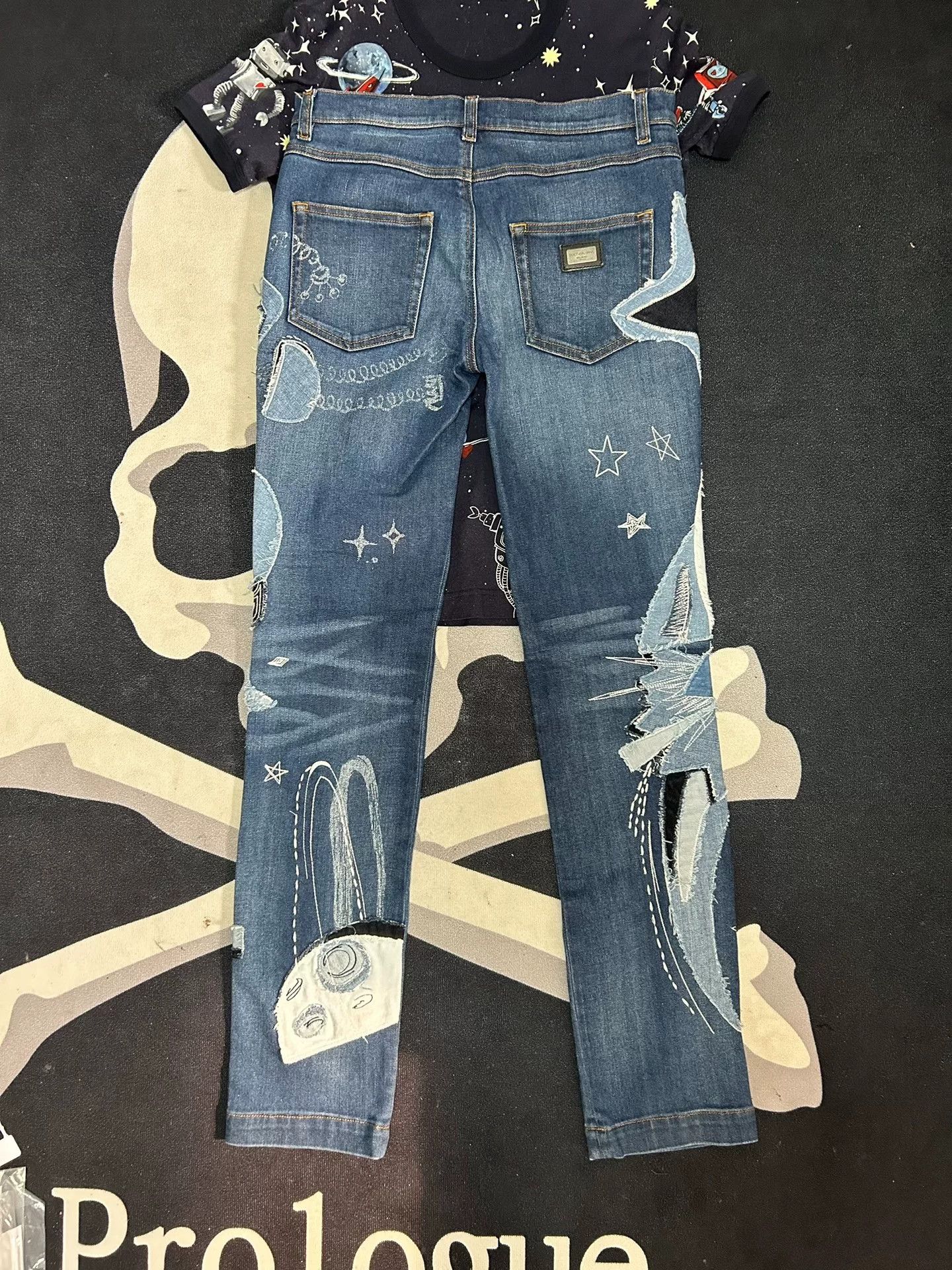 Dolce & Gabbana DG Denim Astronaut Patch Pants Set Size S / US 4 / IT 40 - 6 Thumbnail