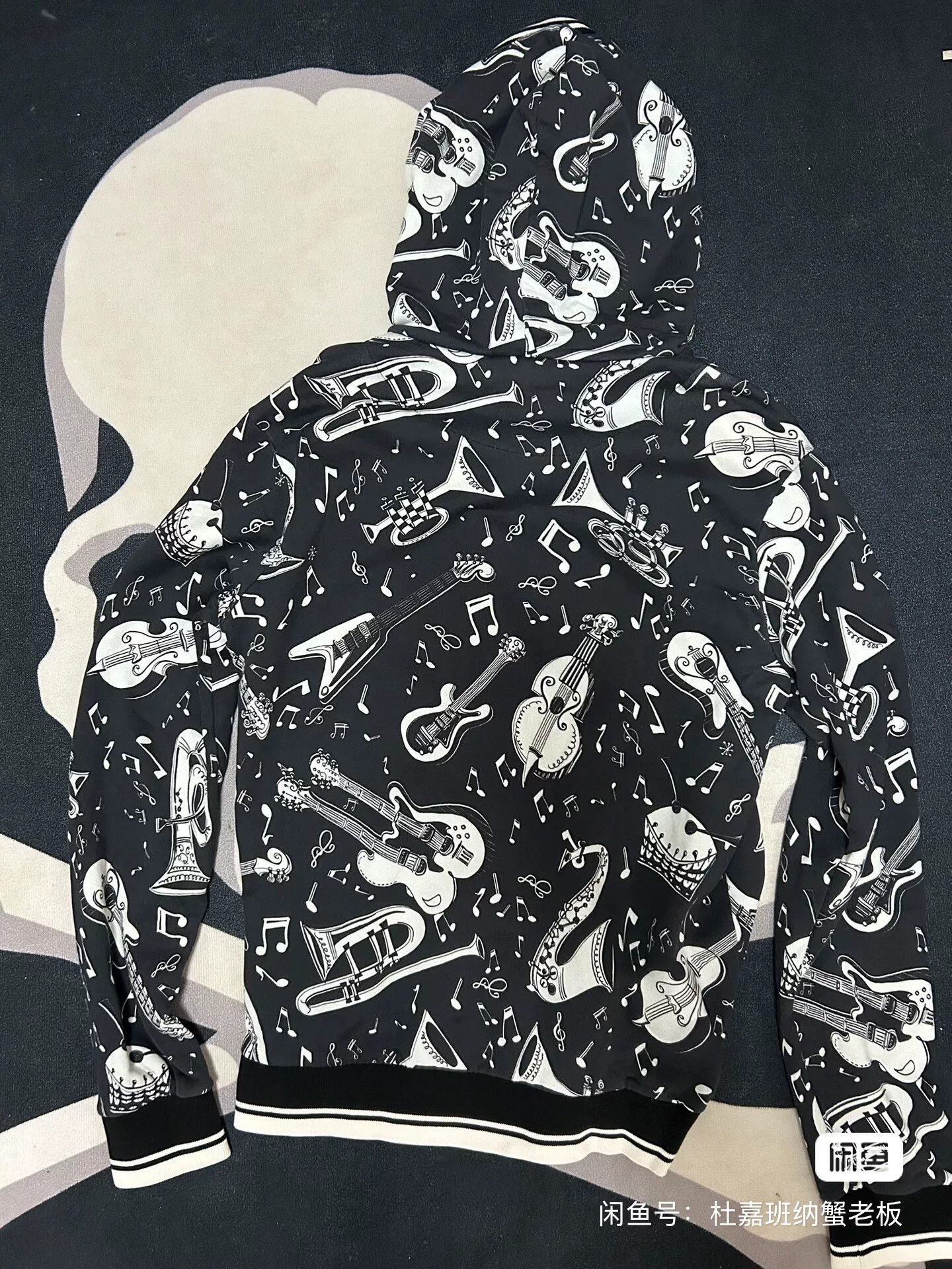 Dolce & Gabbana Dolce & Gabbana Music Print Hoodie Size US M / EU 48-50 / 2 - 3 Thumbnail