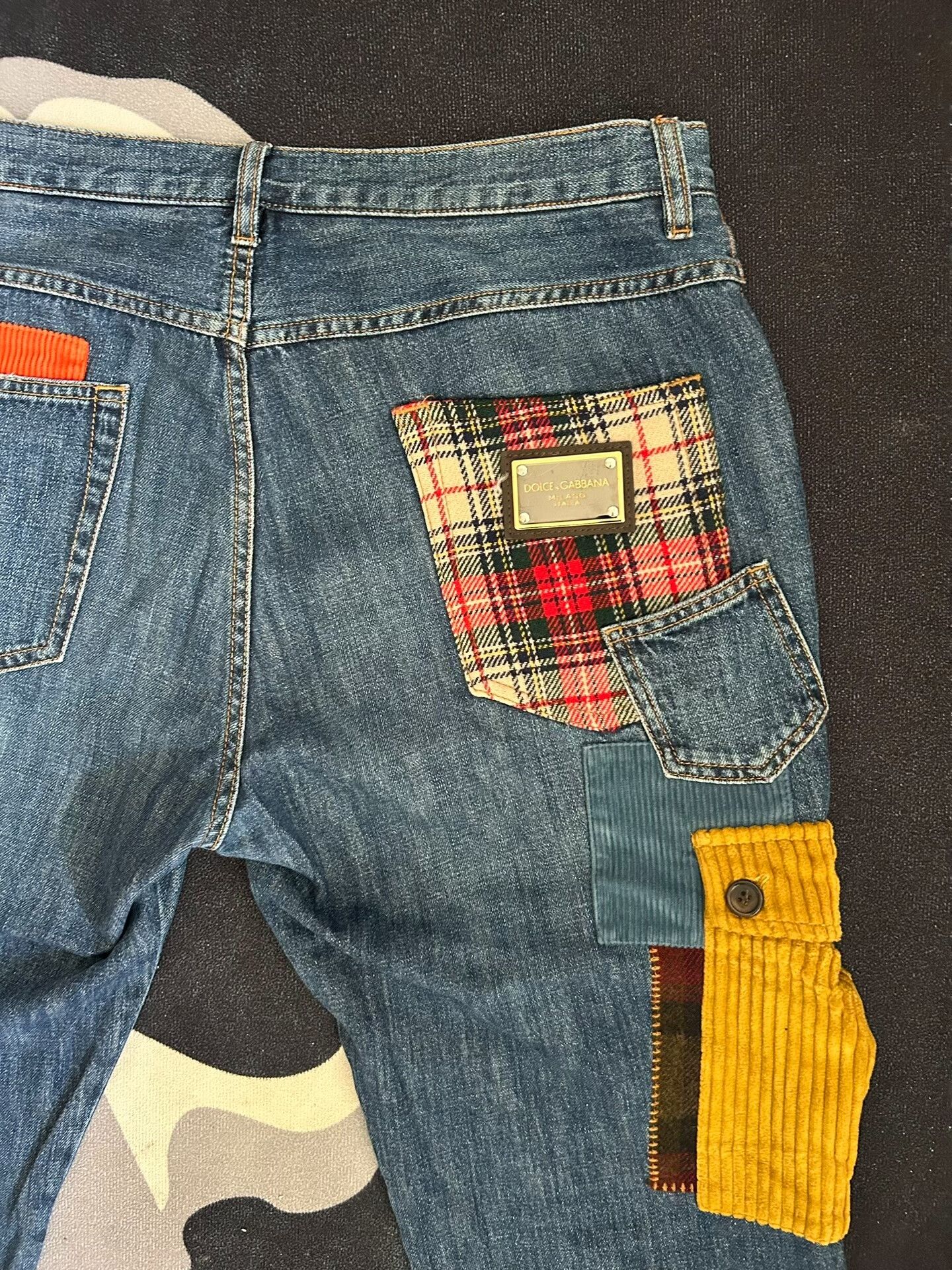 Dolce & Gabbana Dolce & Gabbana Patchwork Denim Pants Size US 34 / EU 50 - 5 Thumbnail